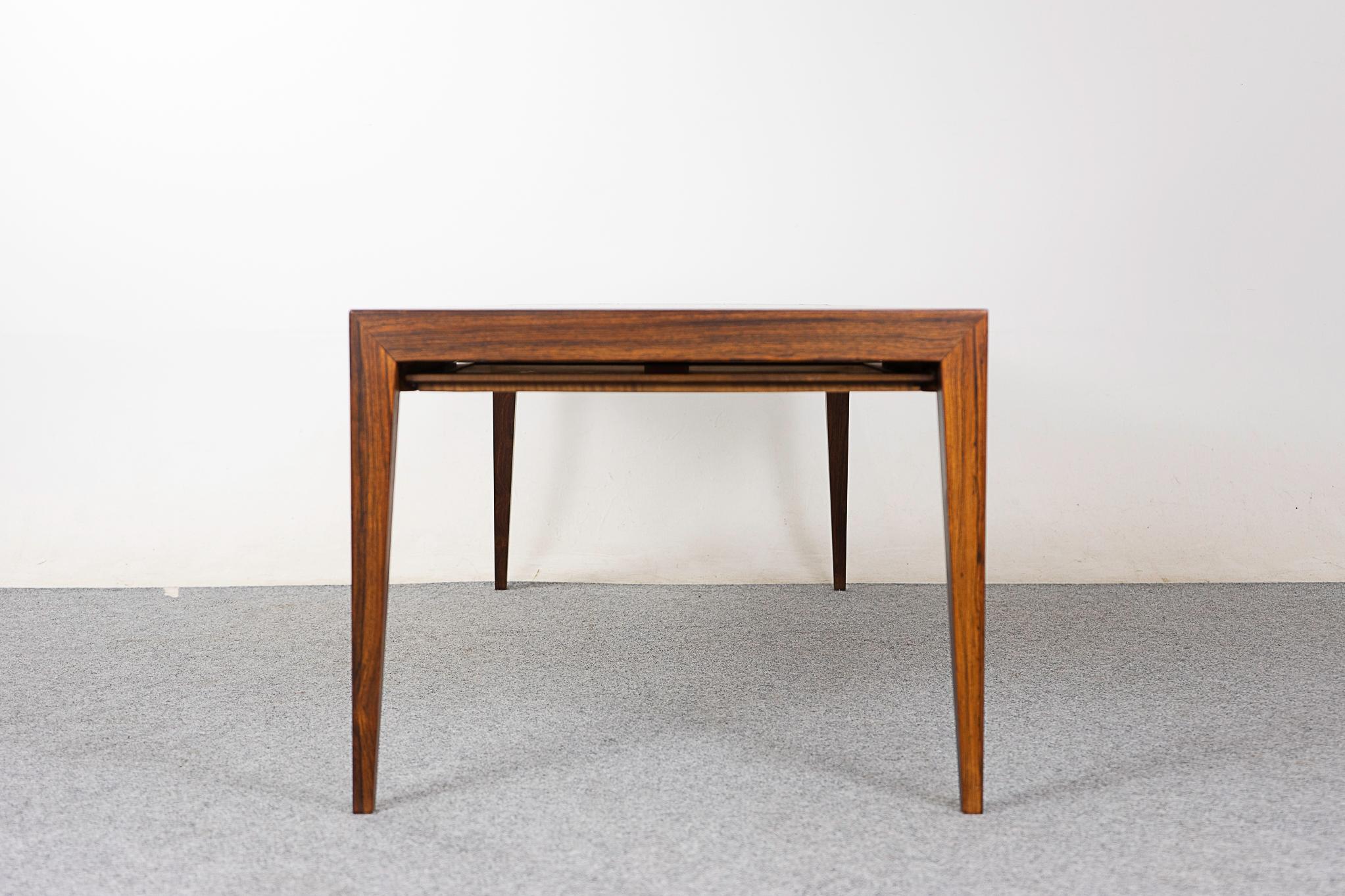 Danish Modern Rosewood & Tile Coffee Table by Severin Hansen For Sale 4