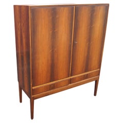 Vintage Danish Modern Rosewood Two-Door Cabinet