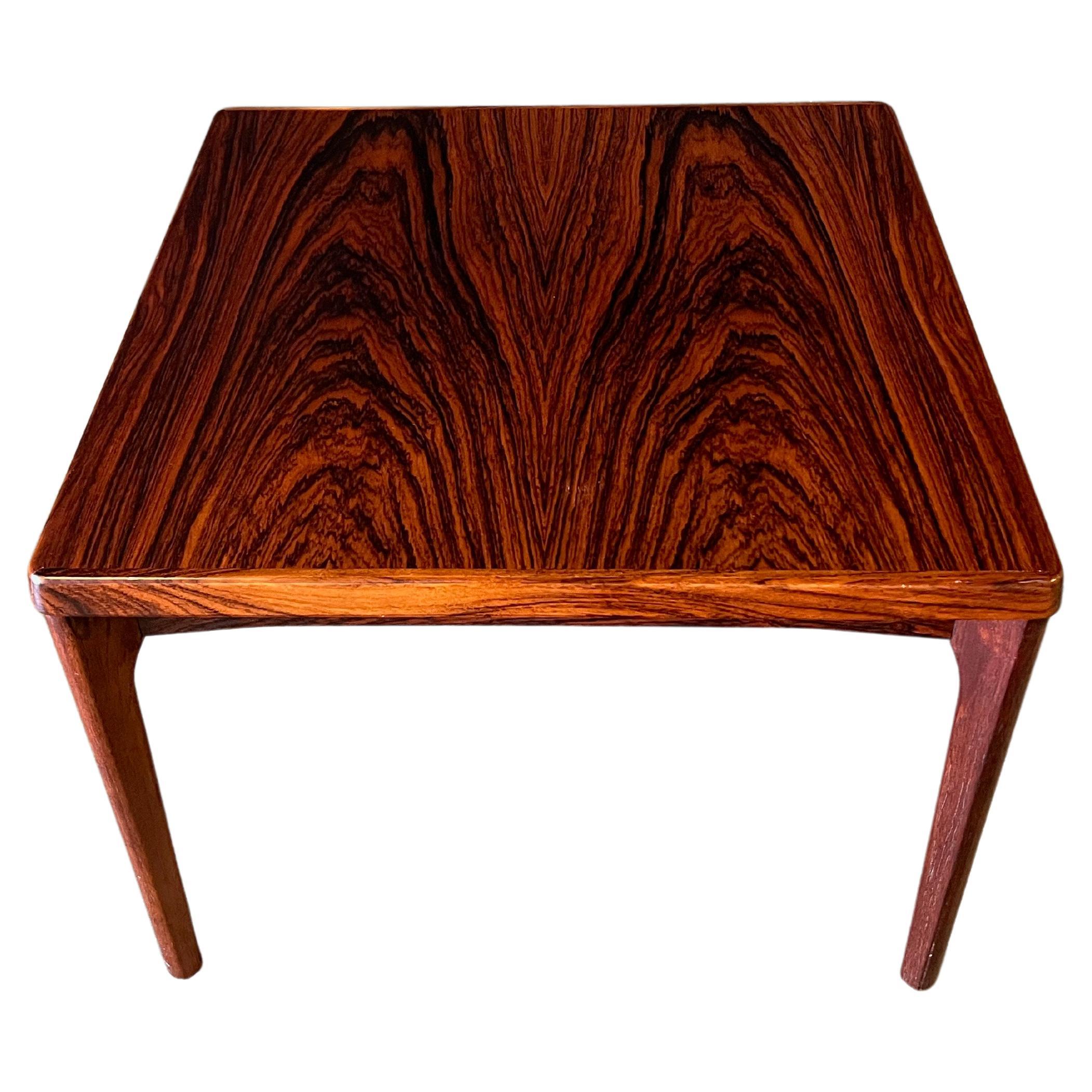 danish modern rosewood vejle stole side table For Sale