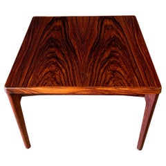 Retro danish modern rosewood vejle stole side table