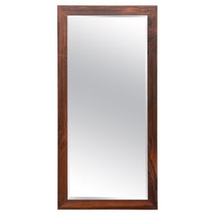 Danish Modern Rosewood Wall Mirror