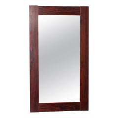 Espejo de pared danés moderno de palisandro