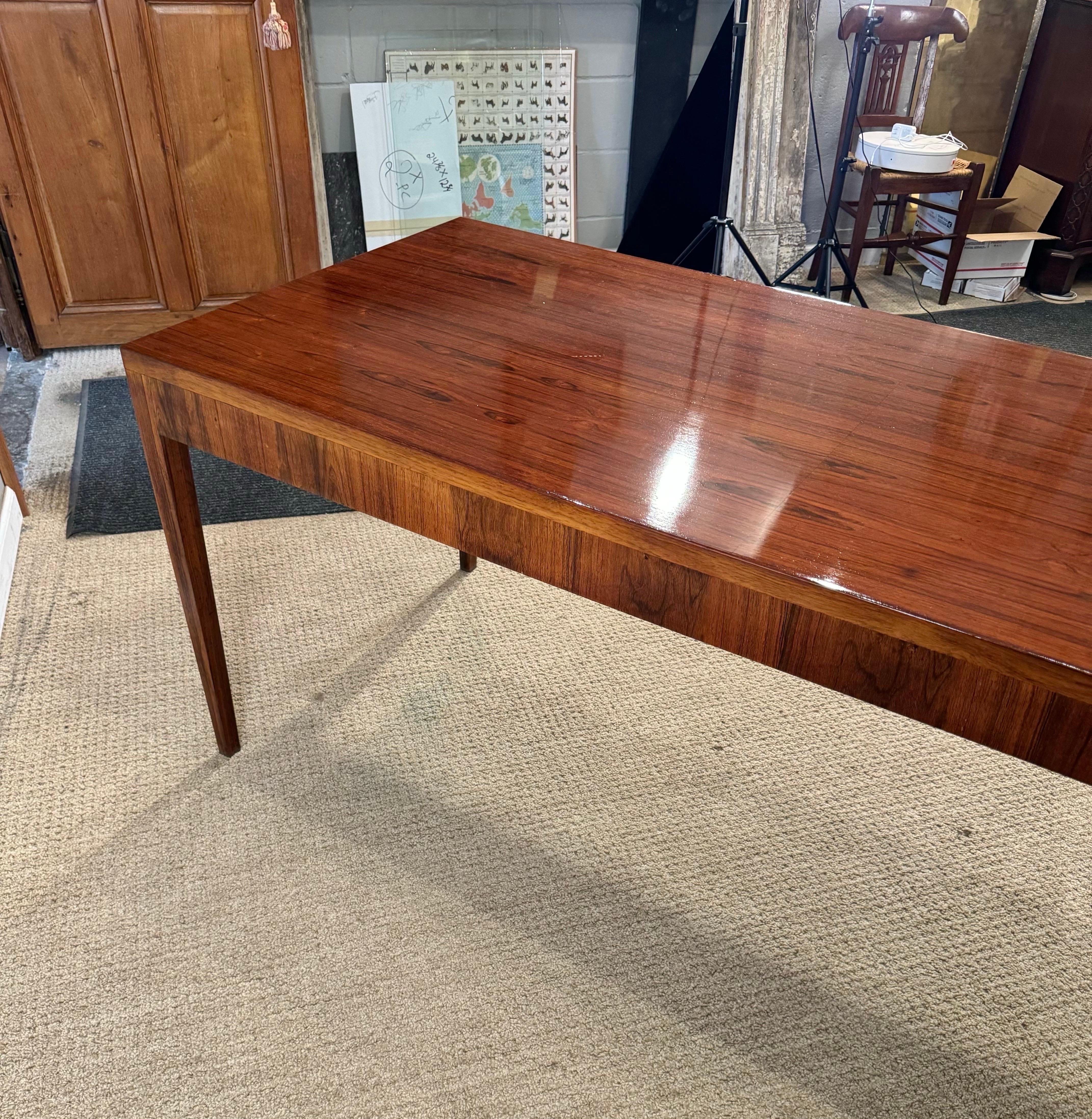Danish Modern Rosewood Writing Table 4
