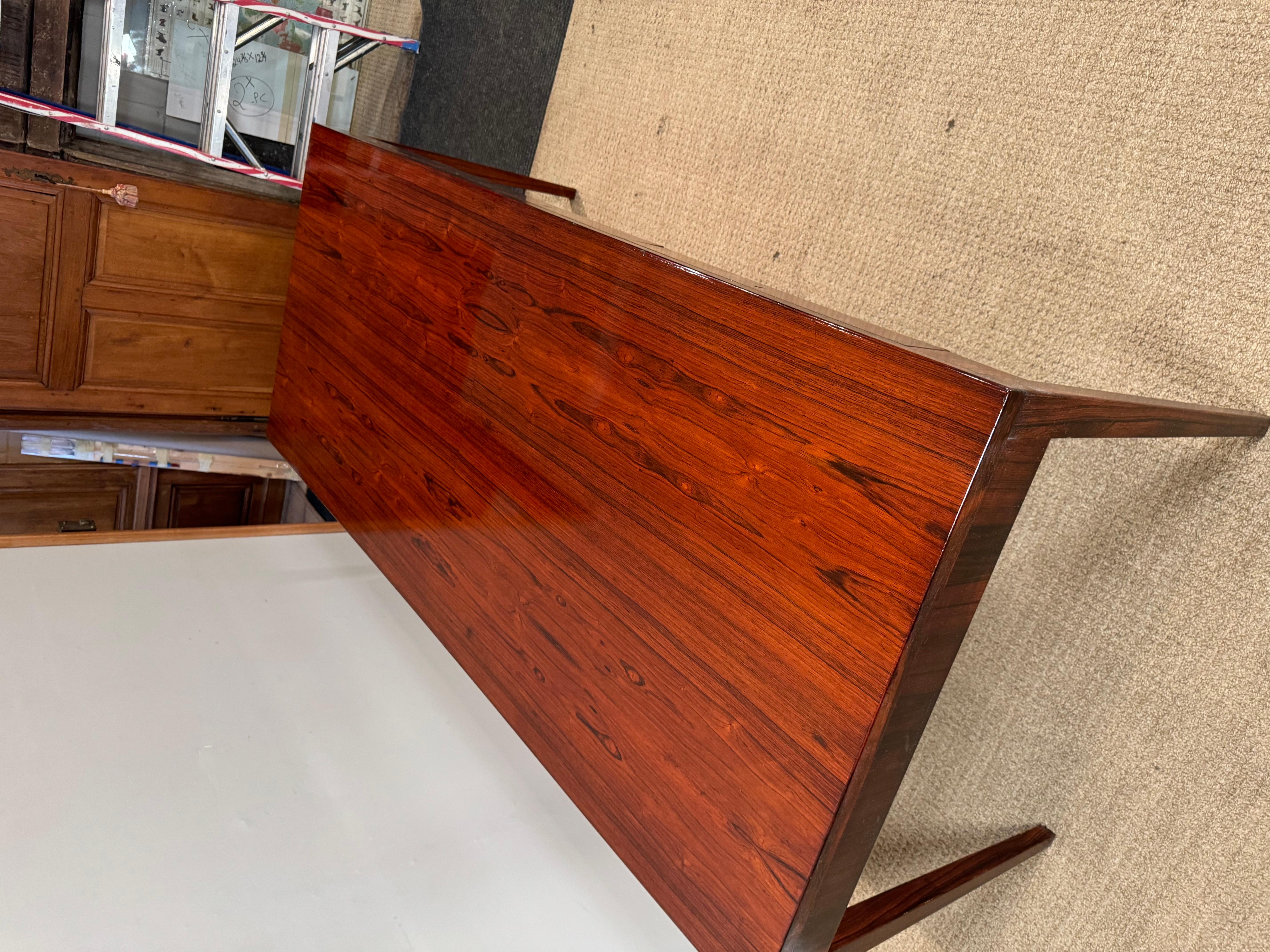 Danish Modern Rosewood Writing Table 7