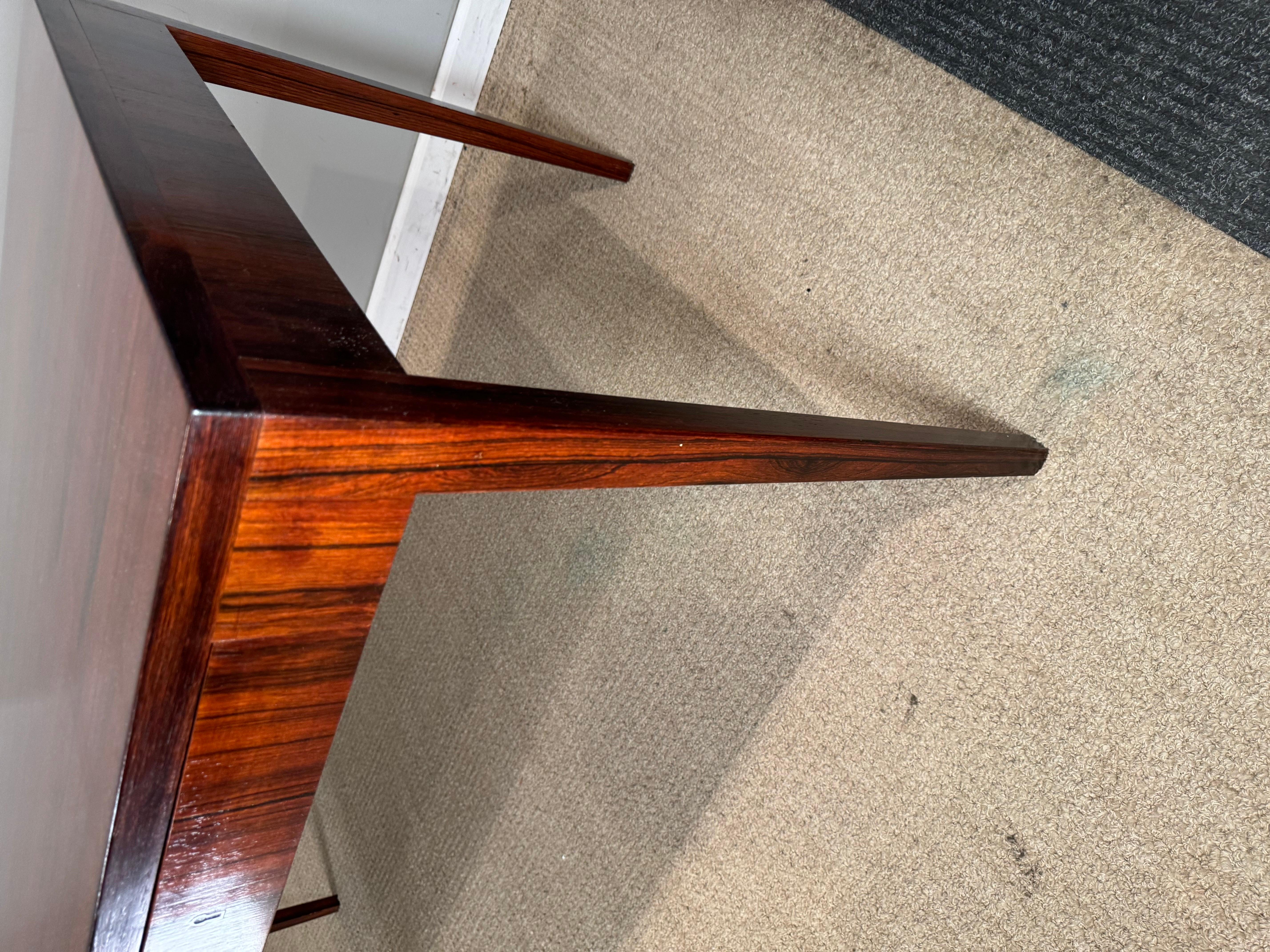 Danish Modern Rosewood Writing Table 8