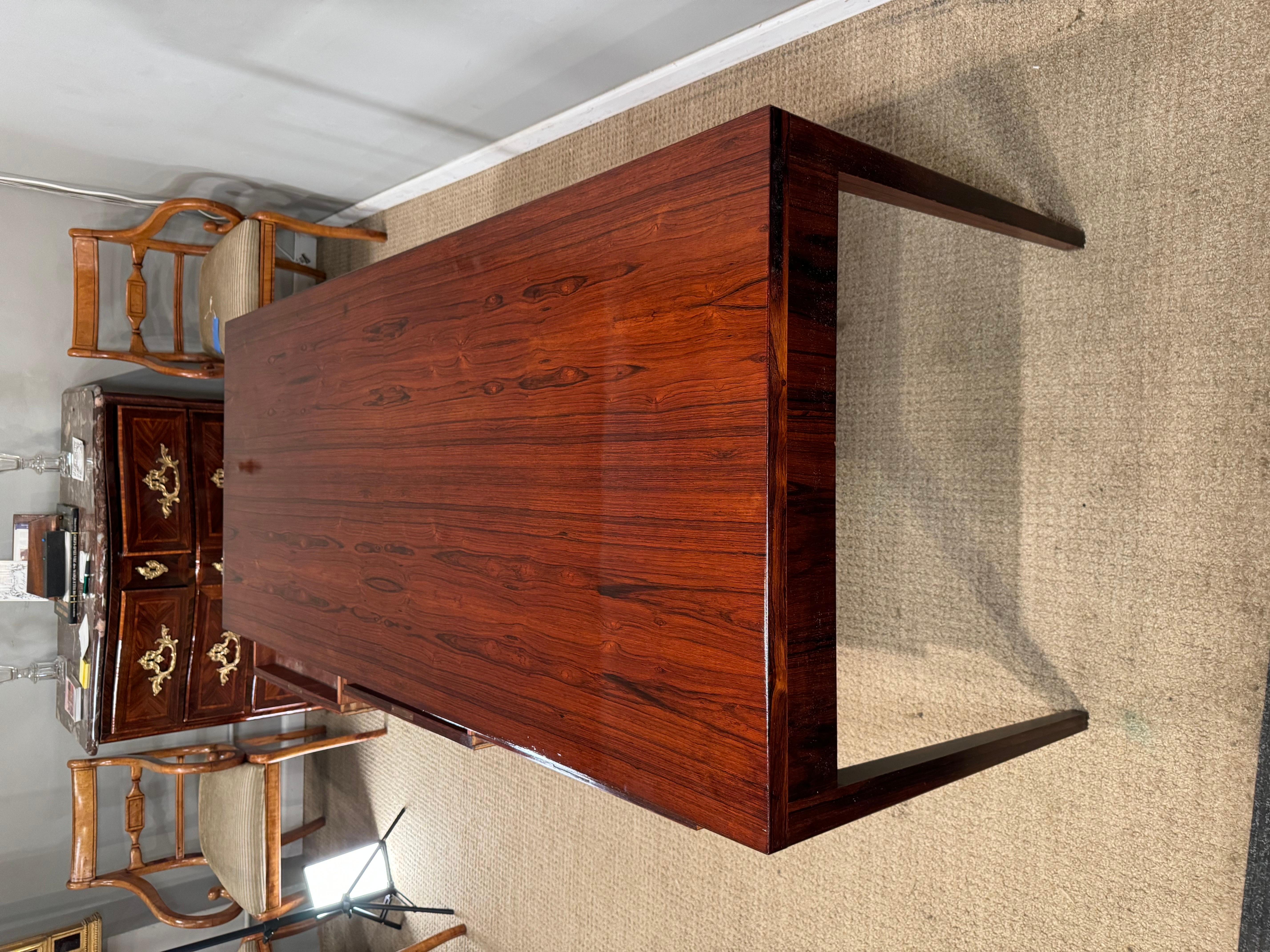 Danish Modern Rosewood Writing Table 10