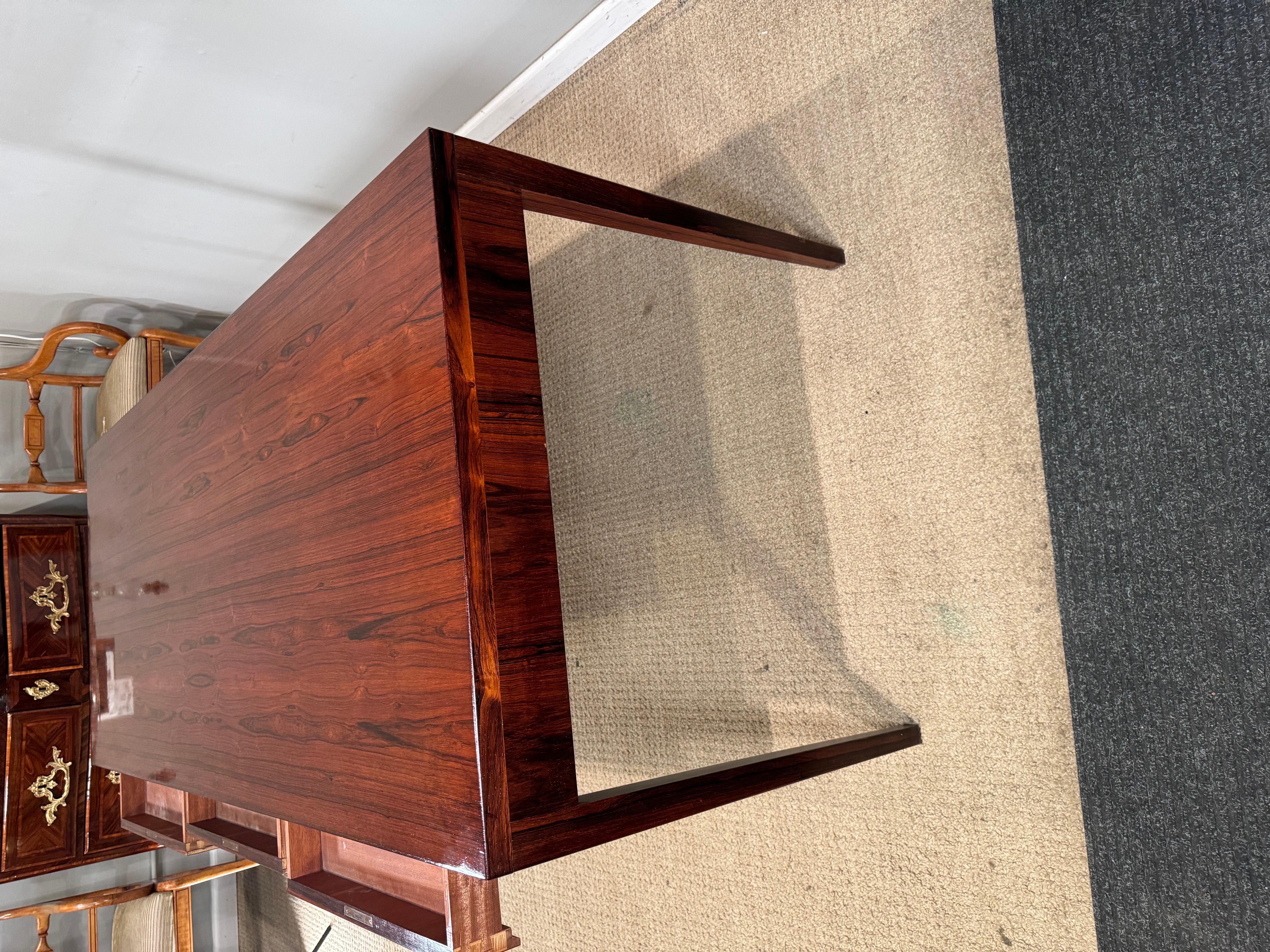 Danish Modern Rosewood Writing Table 11