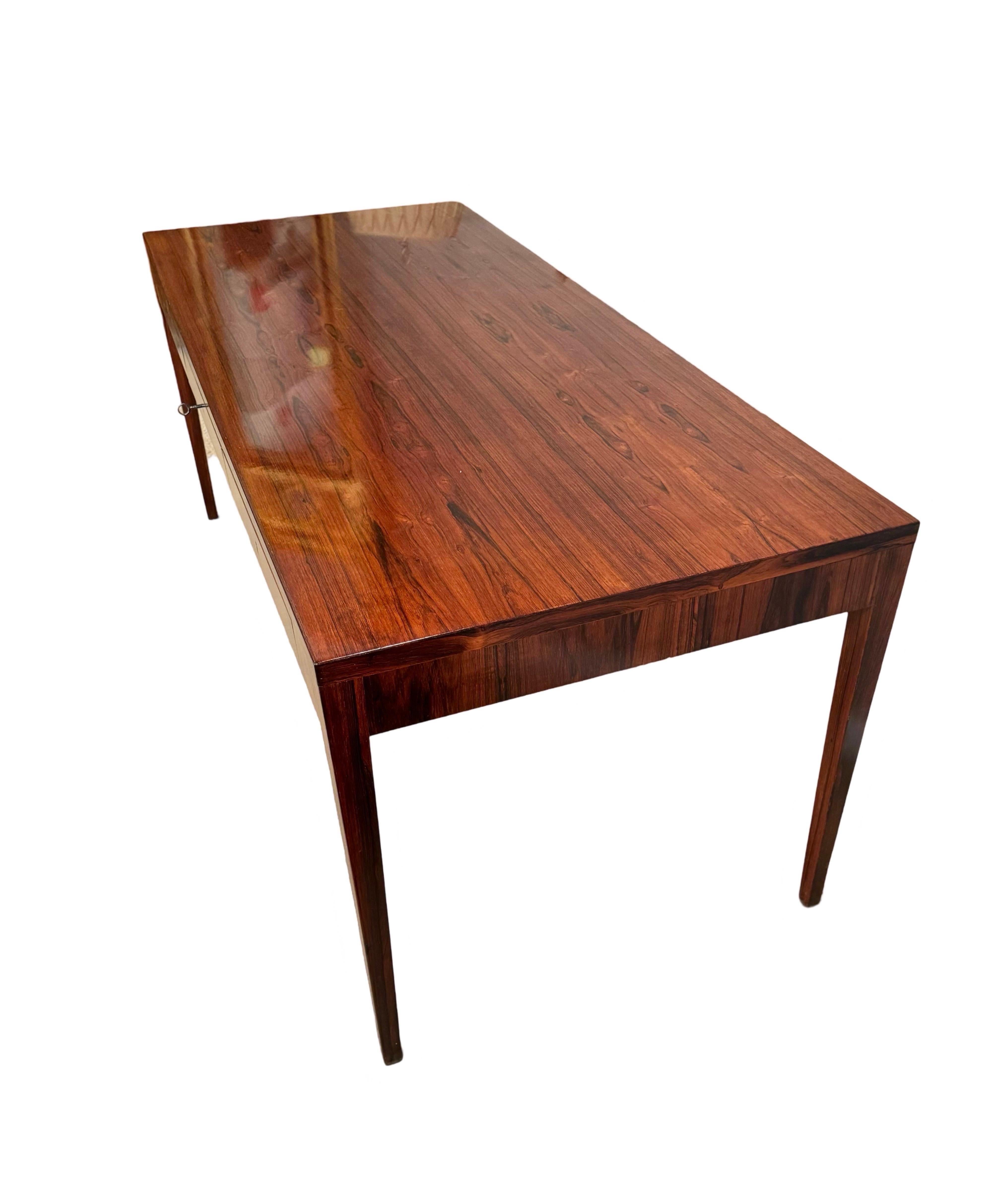 Mid-Century Modern Danish Modern Rosewood Writing Table