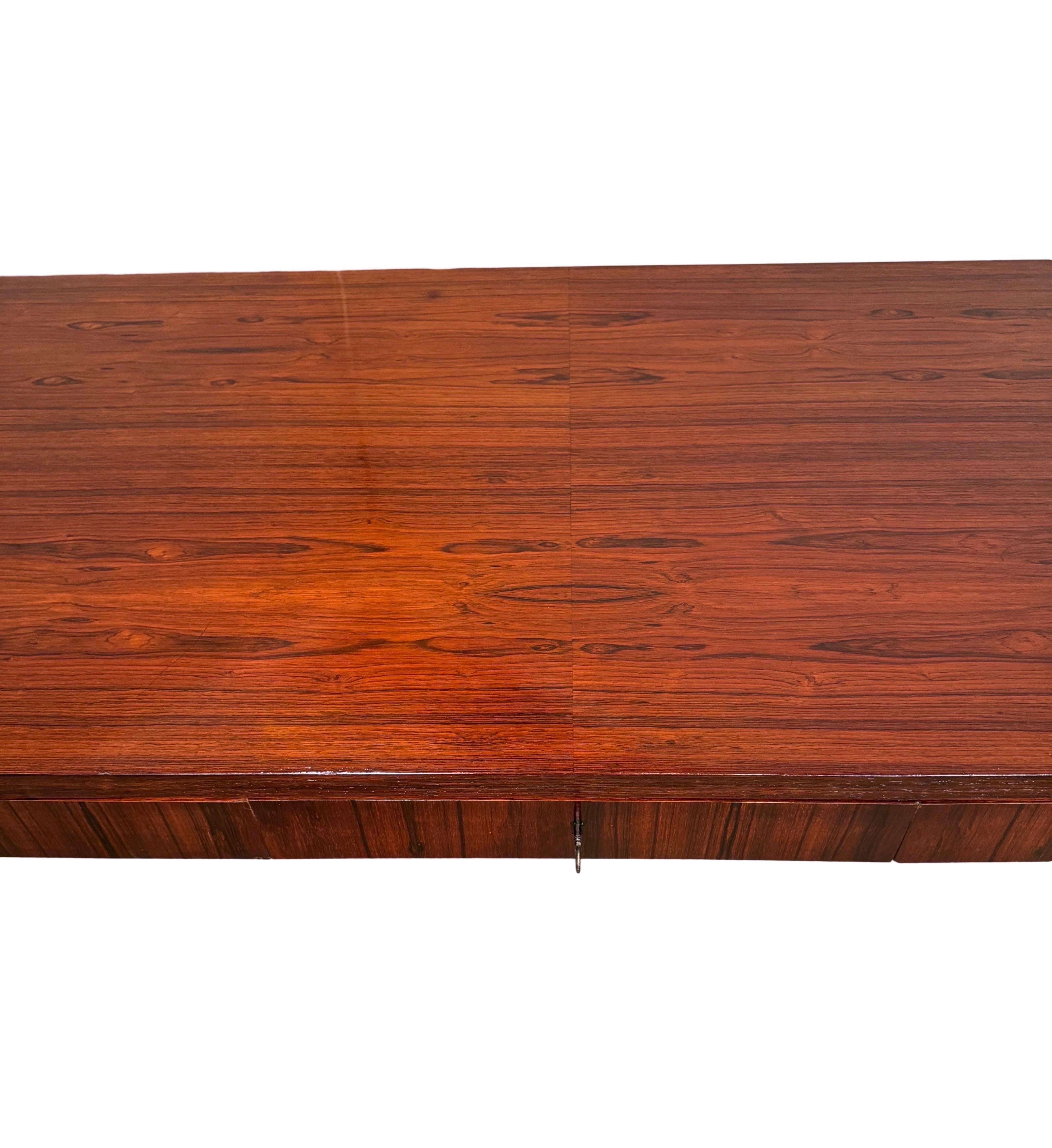 Danish Modern Rosewood Writing Table In Good Condition In Huntington, NY