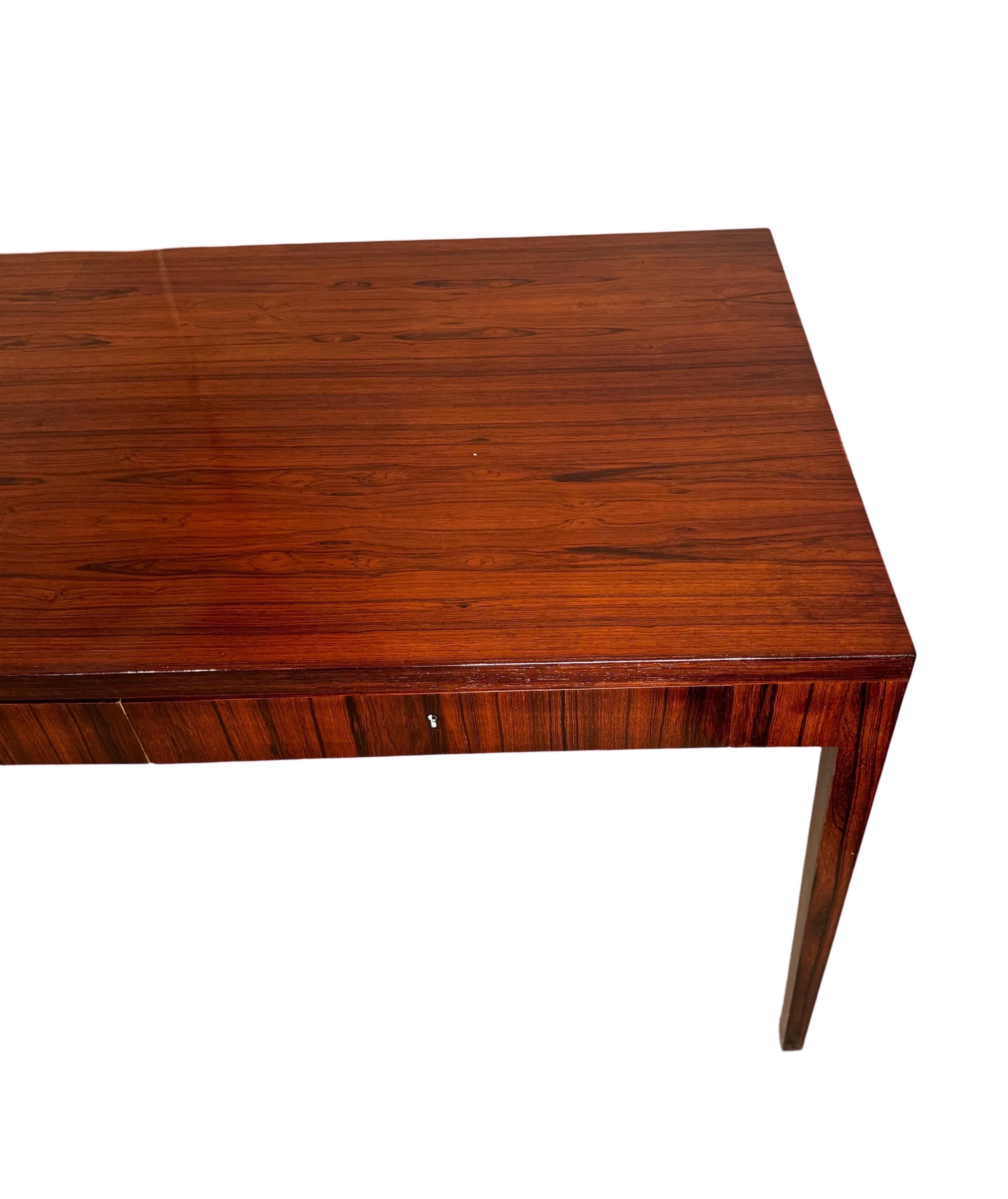 20th Century Danish Modern Rosewood Writing Table