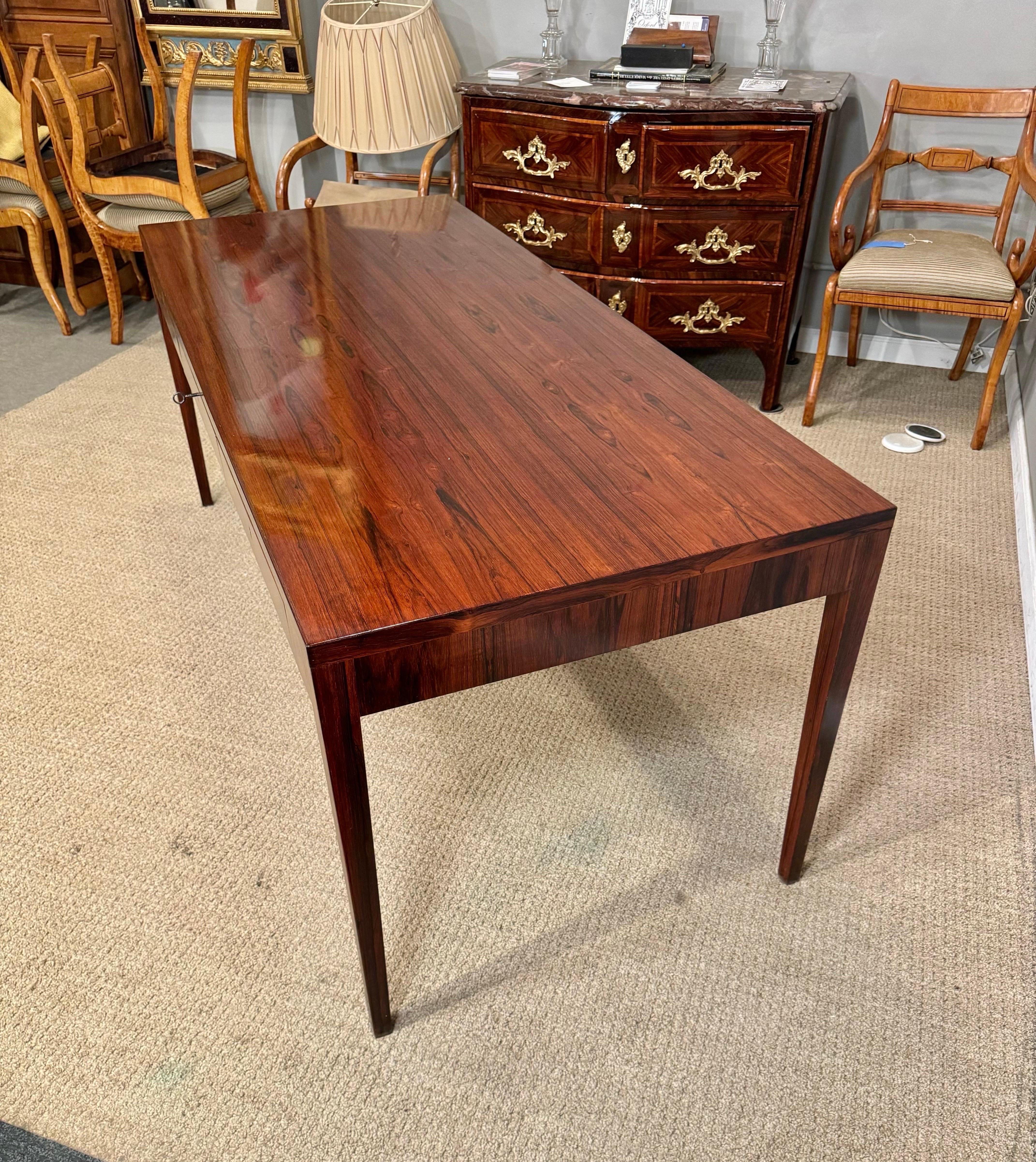 Danish Modern Rosewood Writing Table 3