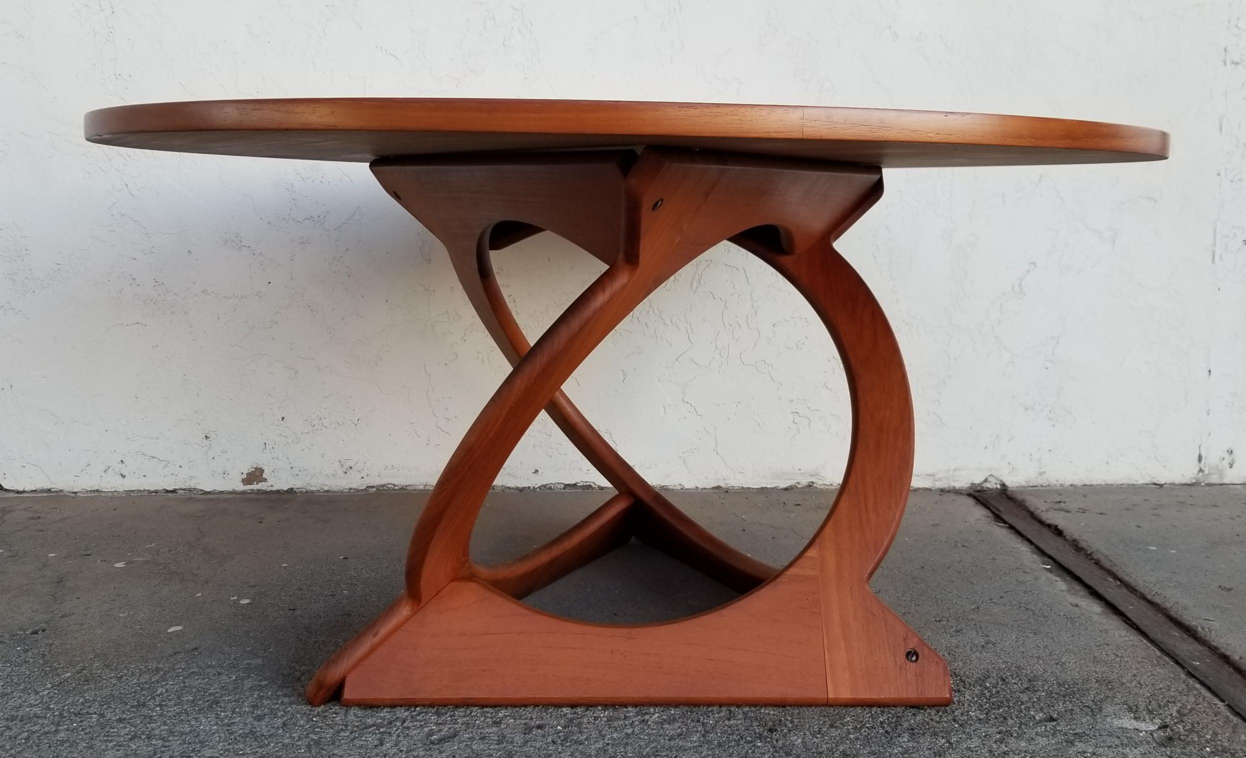 Soren Georg Jensen Danish Modern Round Coffee / Side Table In Good Condition In Fulton, CA