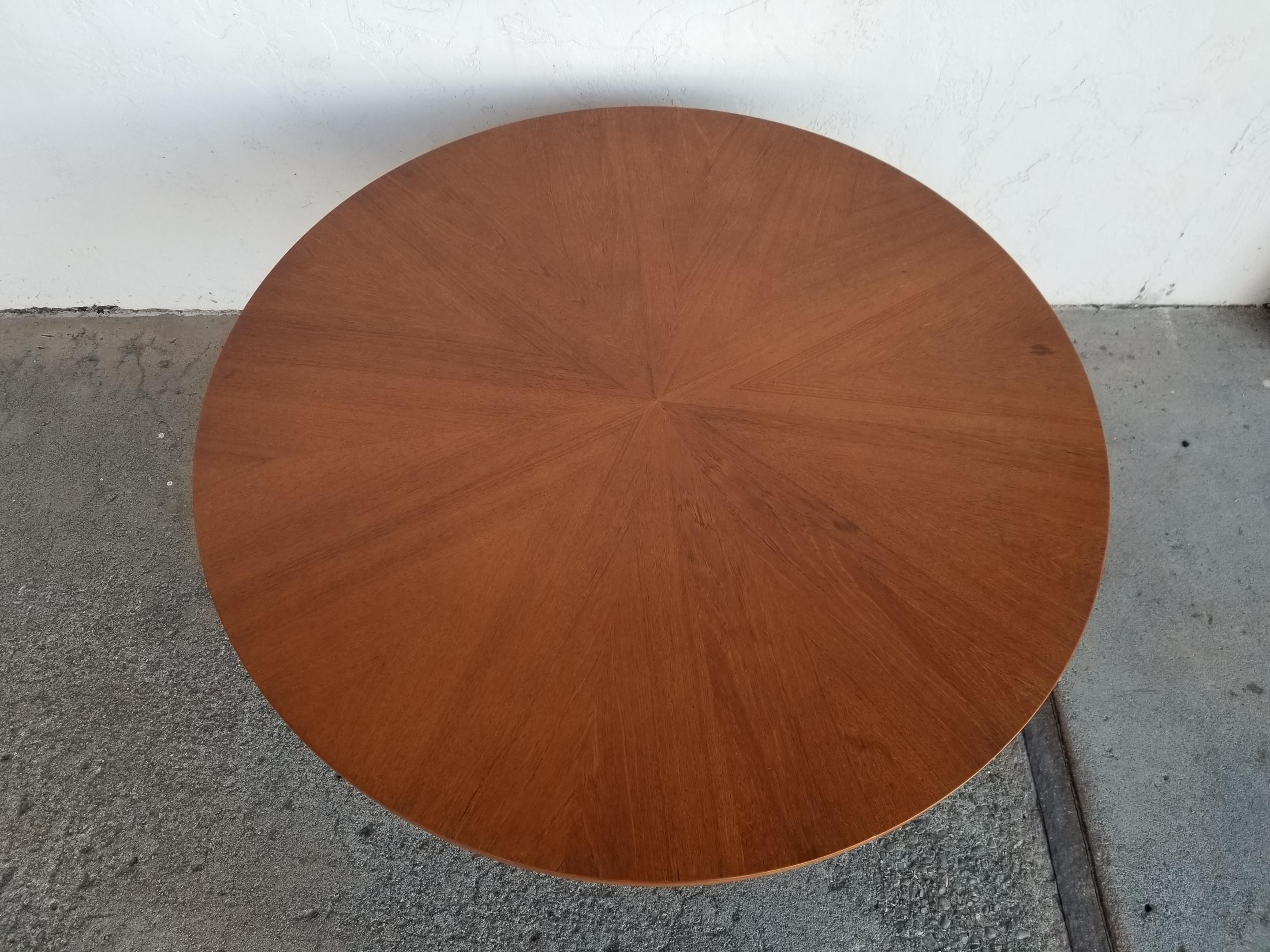 Teak Soren Georg Jensen Danish Modern Round Coffee / Side Table