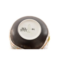 Danish Modern Round Dish with Exterior Landscape