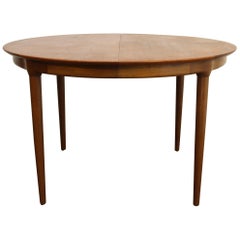 Danish Modern Round Extendable  Teak Table