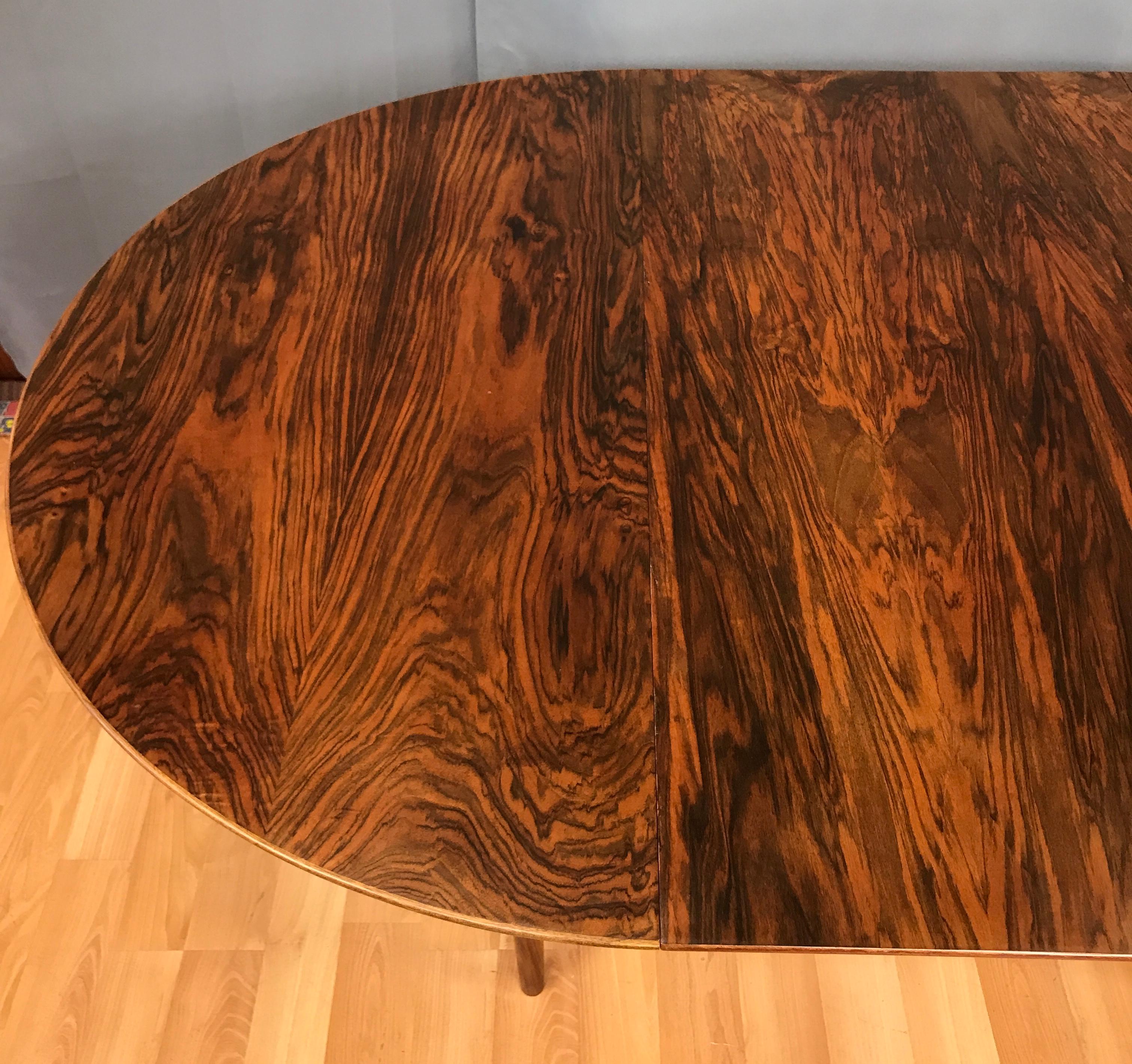 Danish Modern Round Rosewood Dining Table by Kurt Ostervig 6