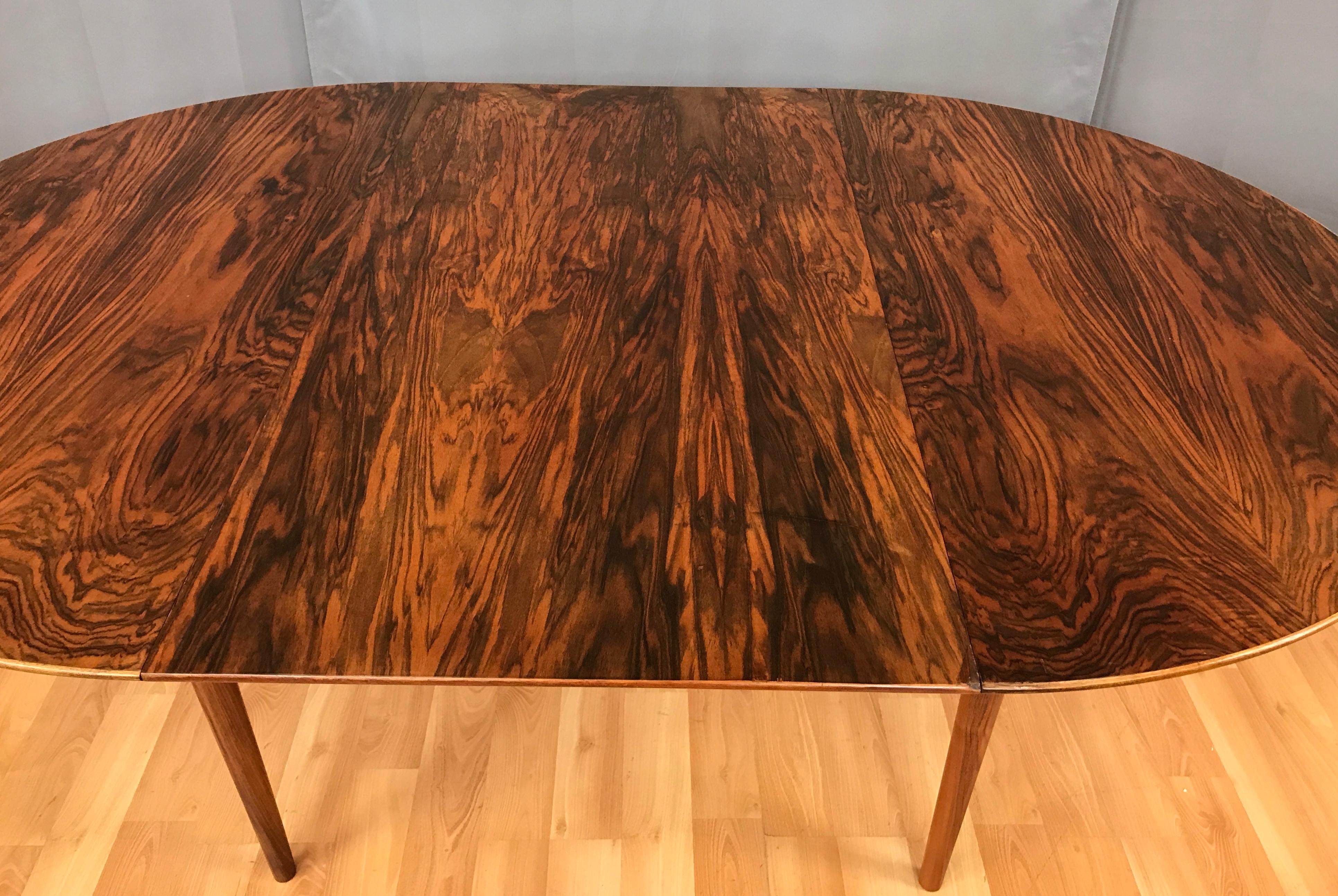 Danish Modern Round Rosewood Dining Table by Kurt Ostervig 7