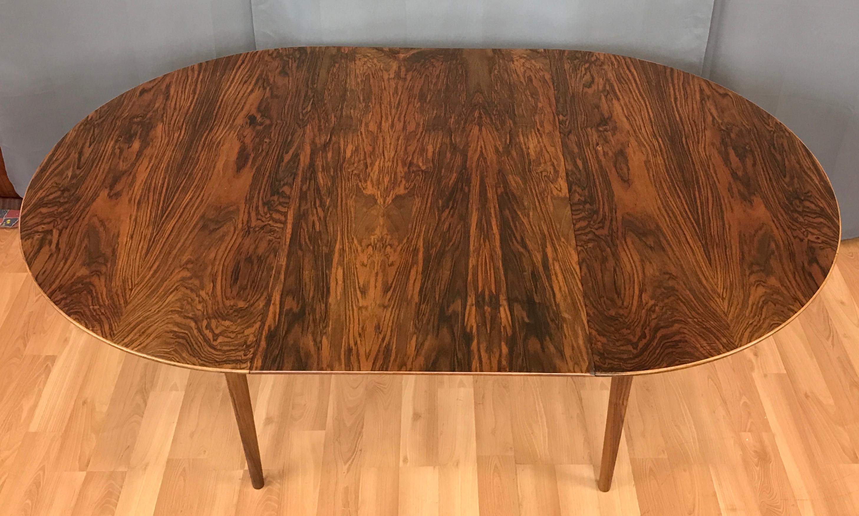 Danish Modern Round Rosewood Dining Table by Kurt Ostervig 3