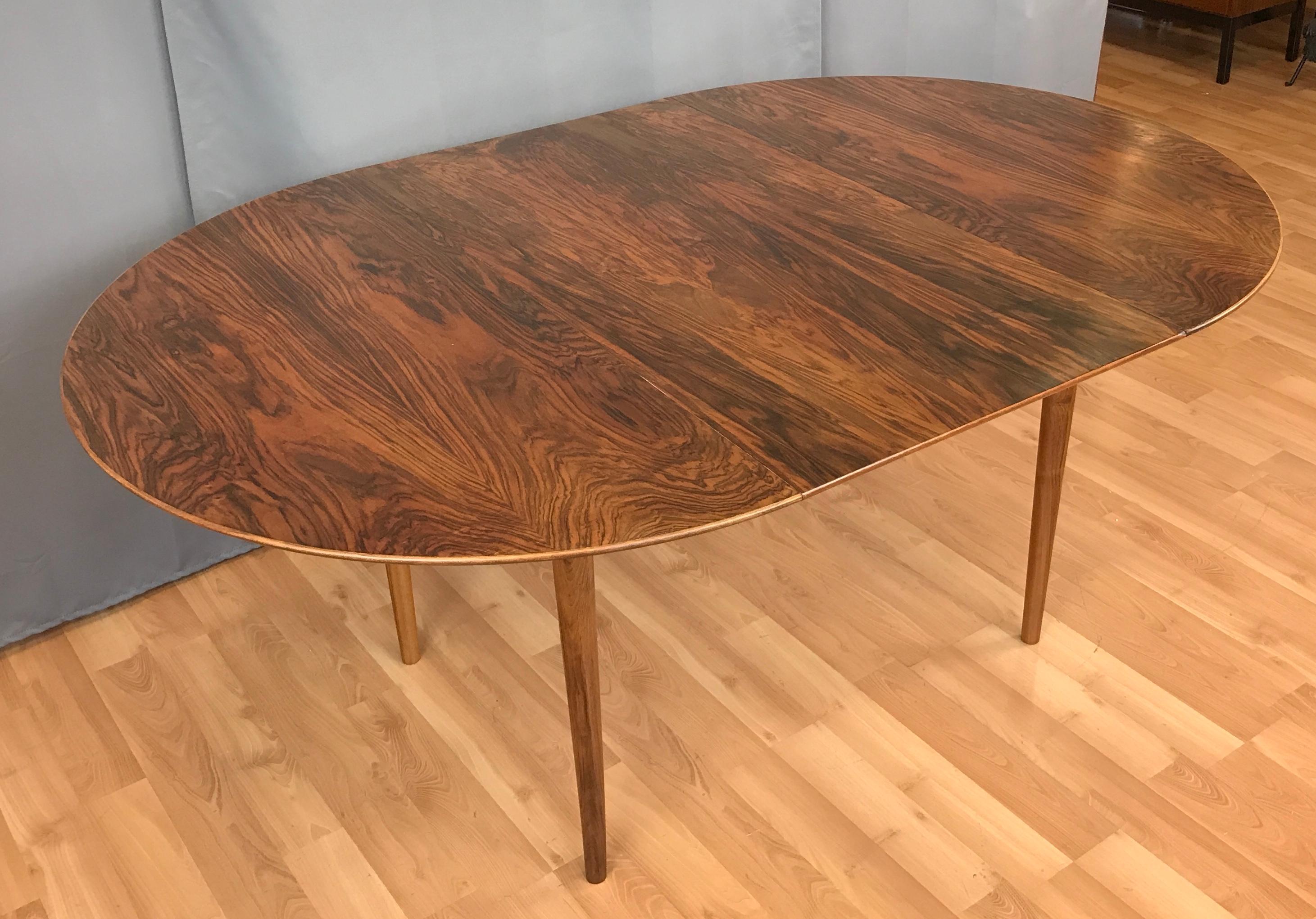 Danish Modern Round Rosewood Dining Table by Kurt Ostervig 4
