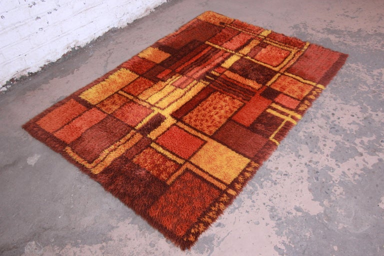 Danischer Moderner Rya Shag Teppich Im Angebot Bei 1stdibs