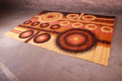 Danish Modern Rya Shag Wool Rug, 1970s