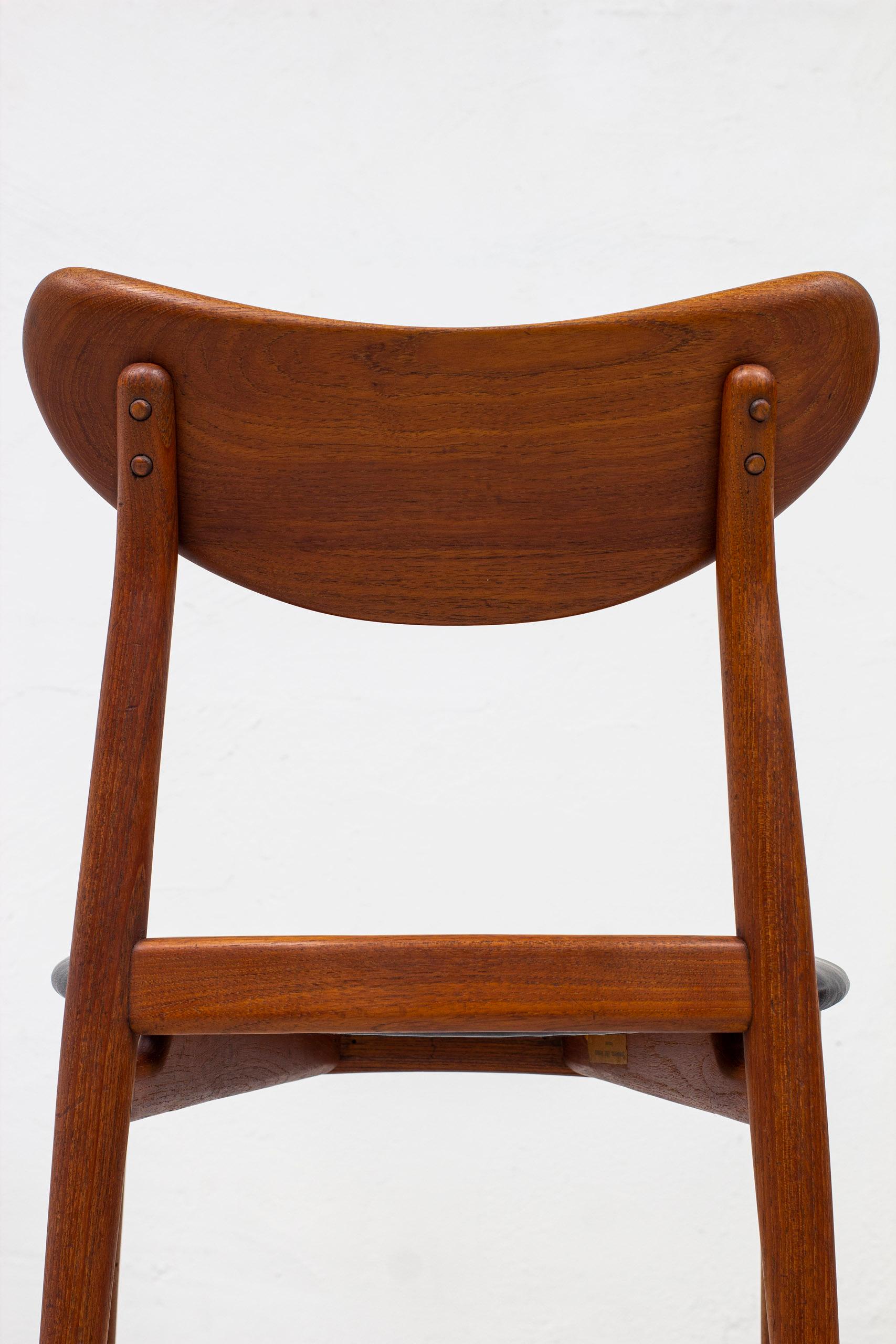 Danish Modern Sculpted Side Chair in Teak by Cabinetmaker Oluf Jensen, 50s 5