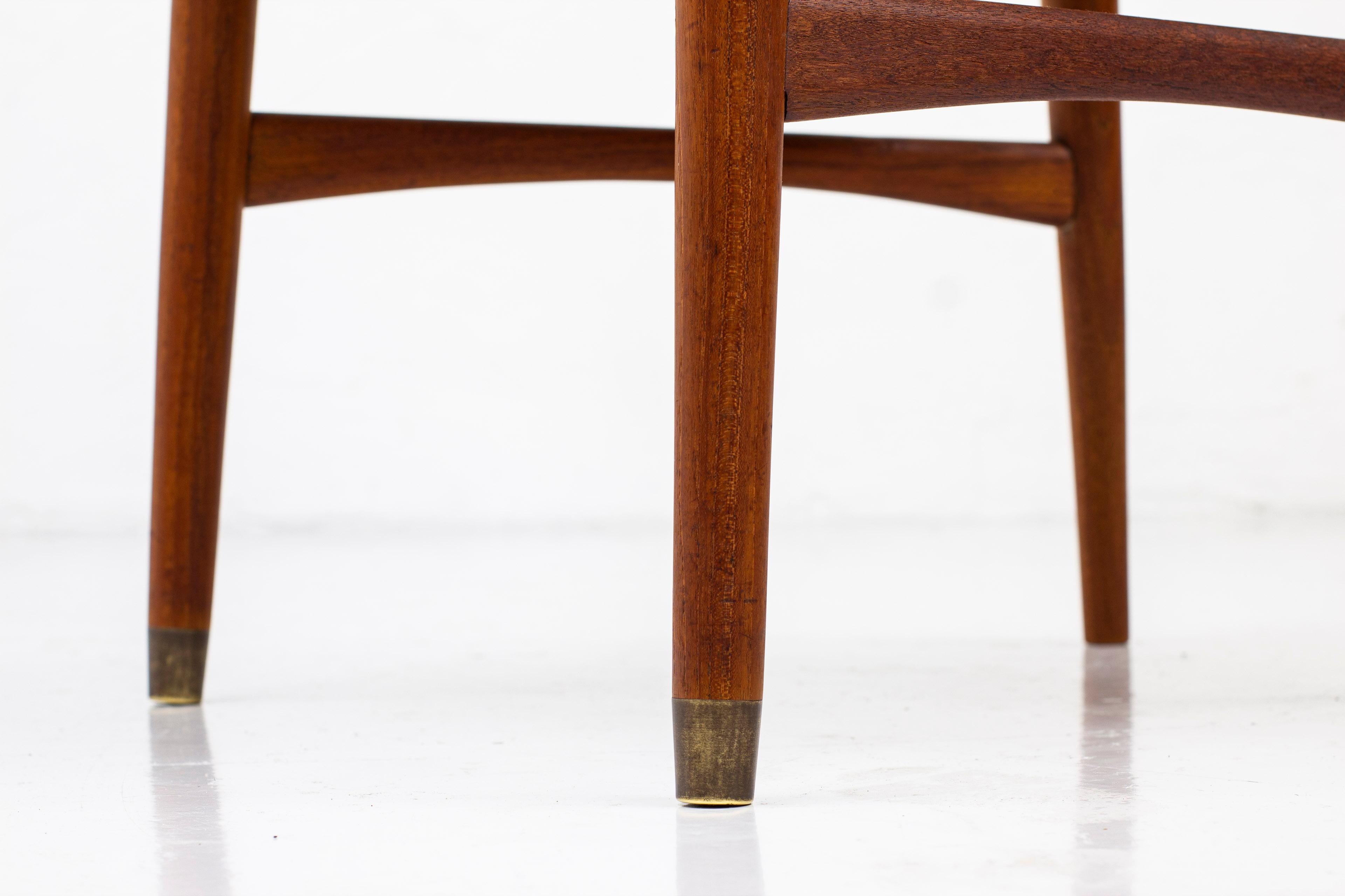 Danish Modern Sculpted Side Chair in Teak by Cabinetmaker Oluf Jensen, 50s 7