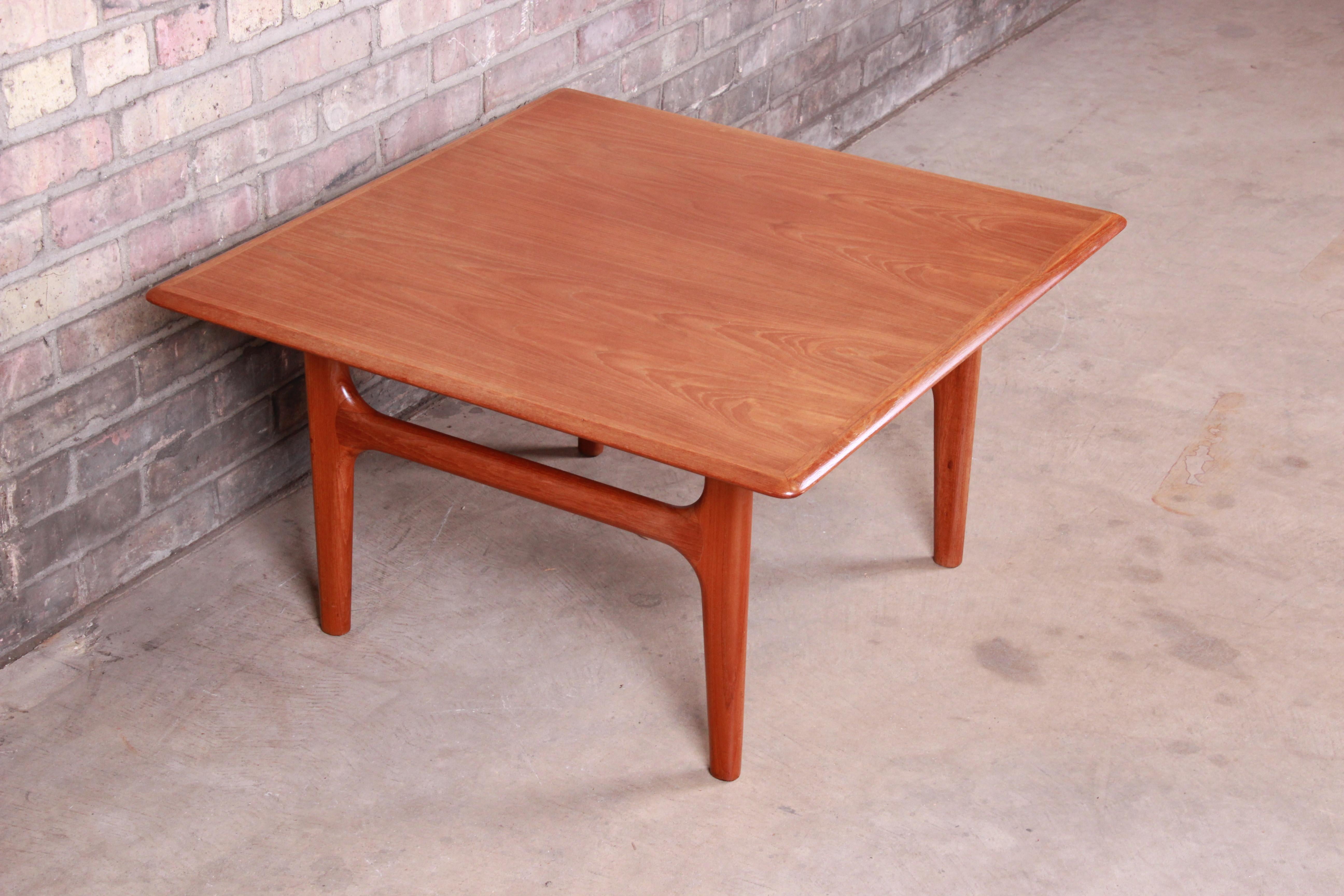 Danish Modern Sculpted Teak Occasional Side Table by Trioh, circa 1960s 2