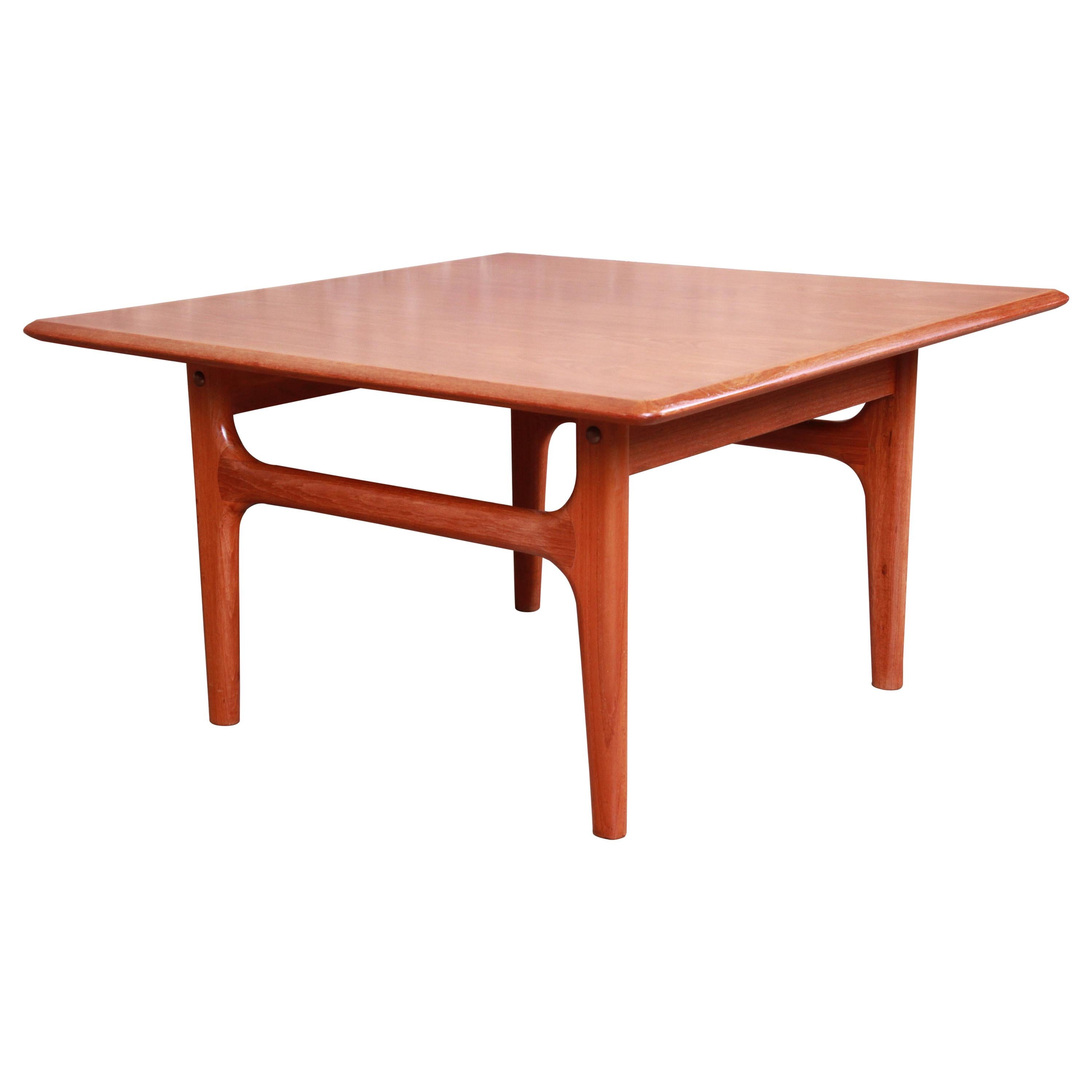 Danish Modern Sculpted Teak Occasional Side Table by Trioh, circa 1960s