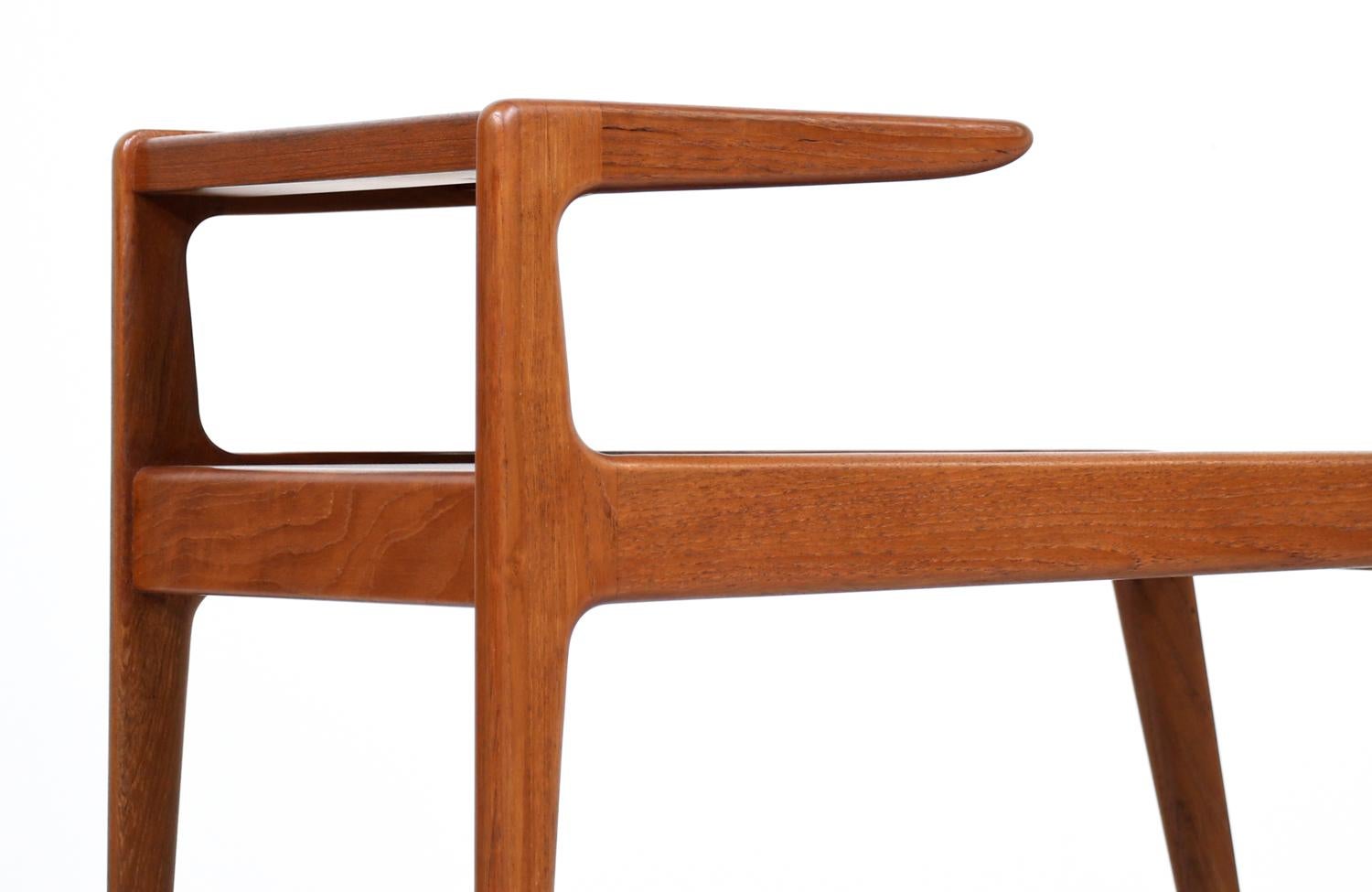 Danish Modern Sculpted Teak Side Tables by Kurt Østervig for Jason Møbler 1