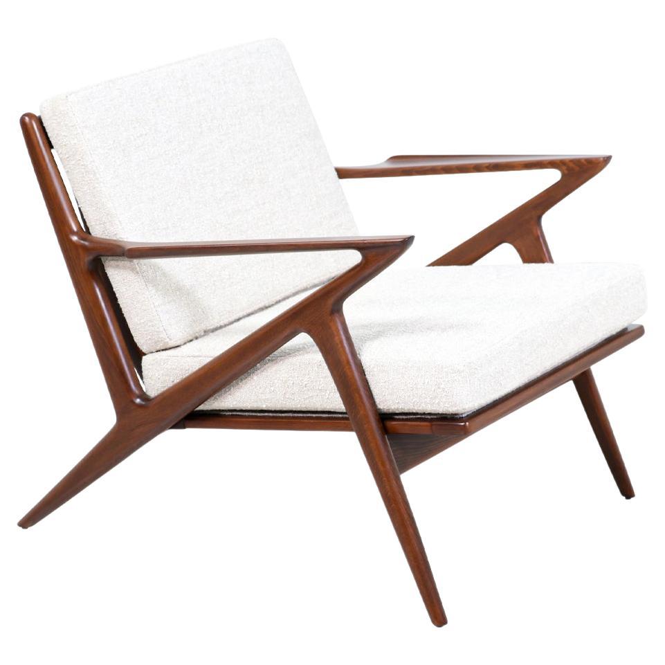Danish Modern Sculpted “Z” Lounge Chair by Poul Jensen for Selig For Sale