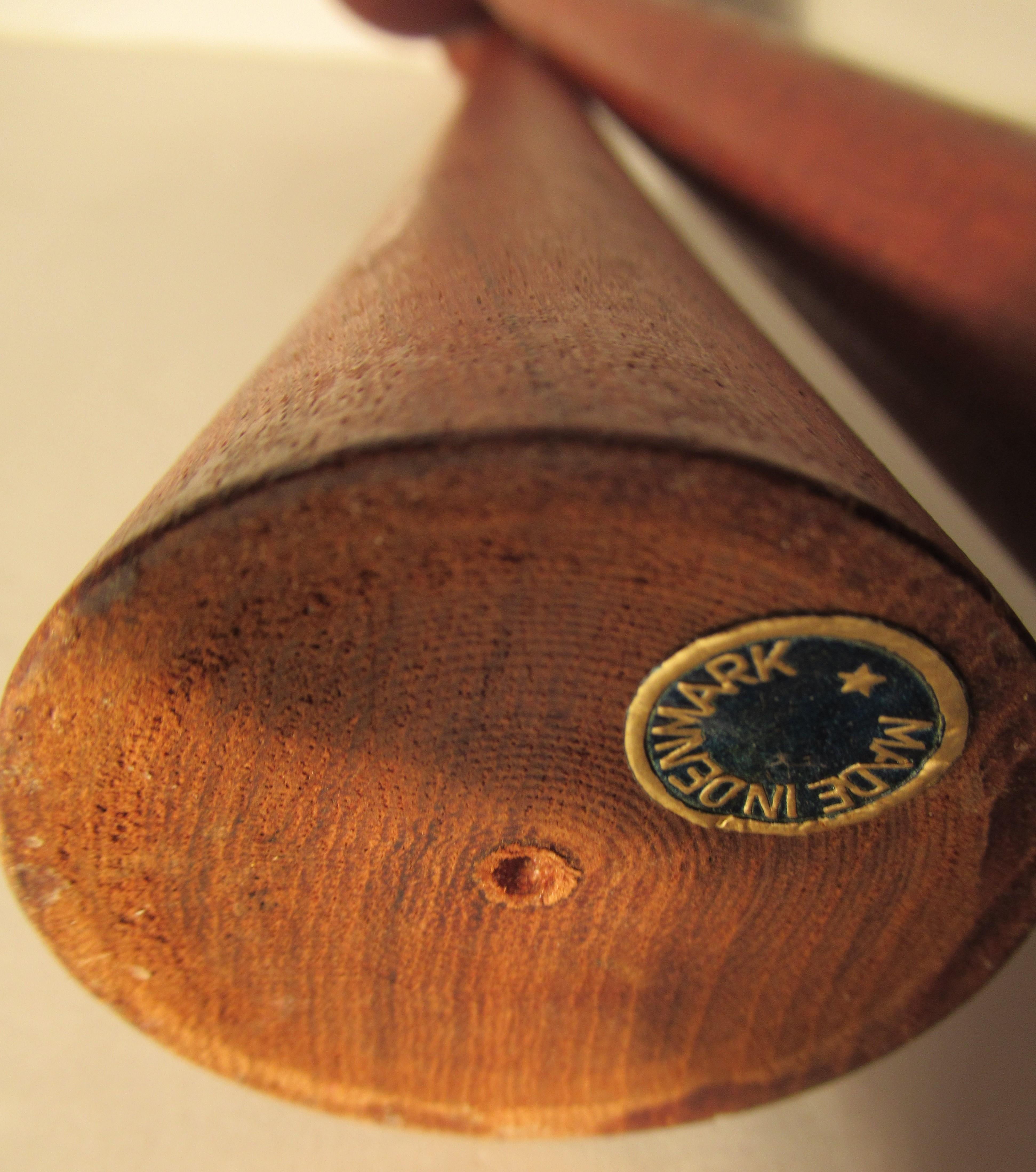 Danish Modern Sculptural Teak Candlesticks 2