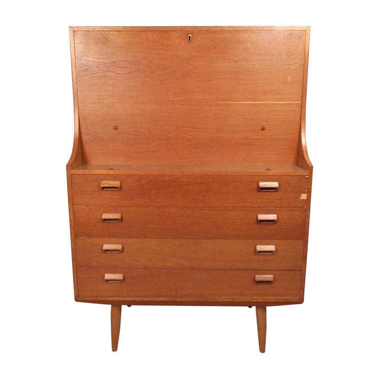 Danish Modern Secretary Desk By Borge Mogensen For Soborg For Sale