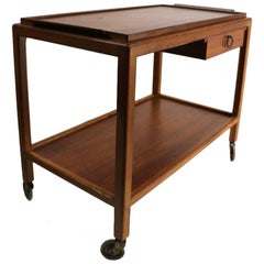 Danish Modern Serving Bar Tea Cart