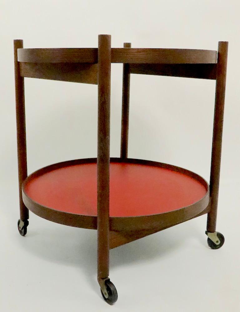 Danish Modern Serving Cart by Hans Bolling for Torben Orskov In Good Condition In New York, NY