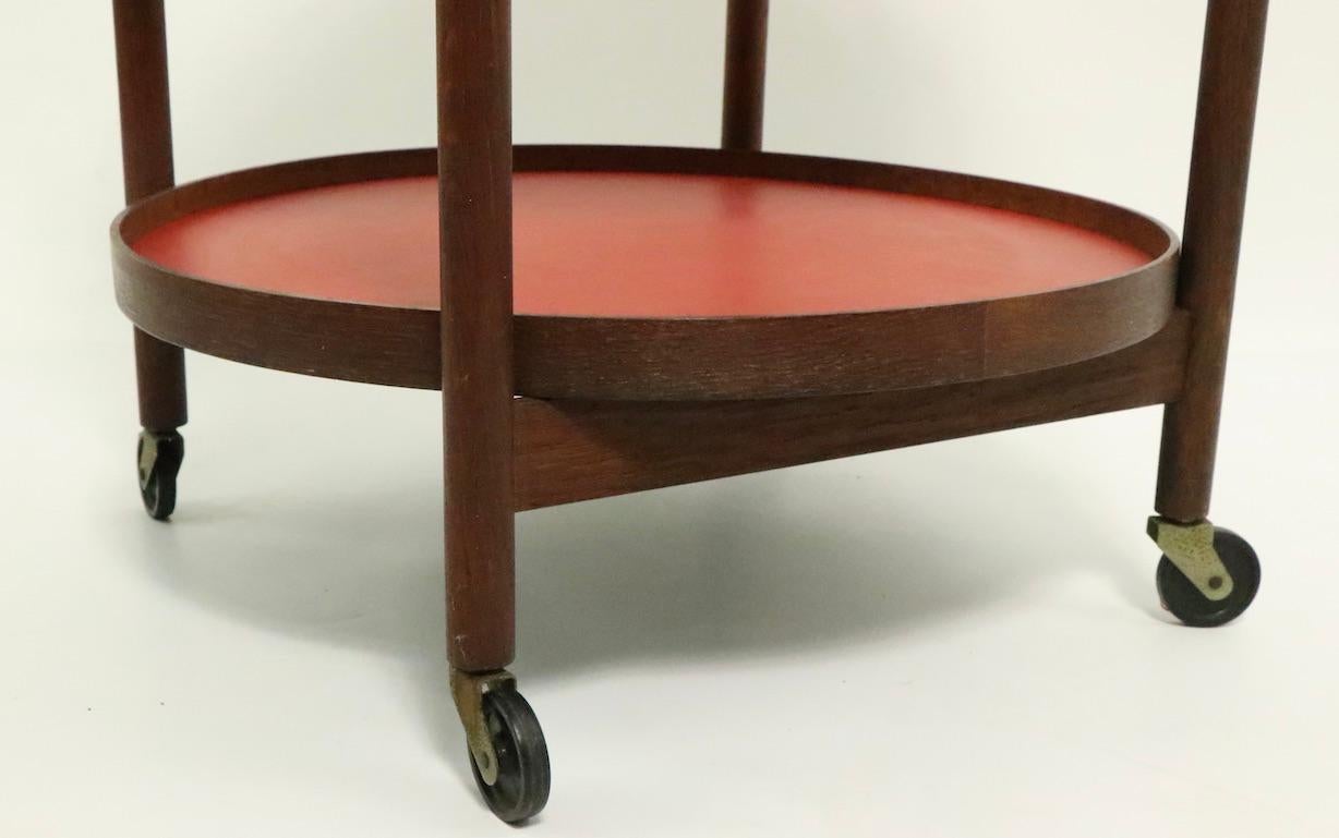 Laminate Danish Modern Serving Cart by Hans Bolling for Torben Orskov