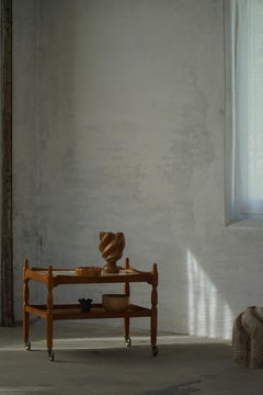 Danish Modern Serving Trolley with Tile Top, Henning Kjærnulf, Denmark, 1960s