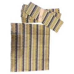 Danish Modern Set of 1950's Cloth Placemats New Never Used