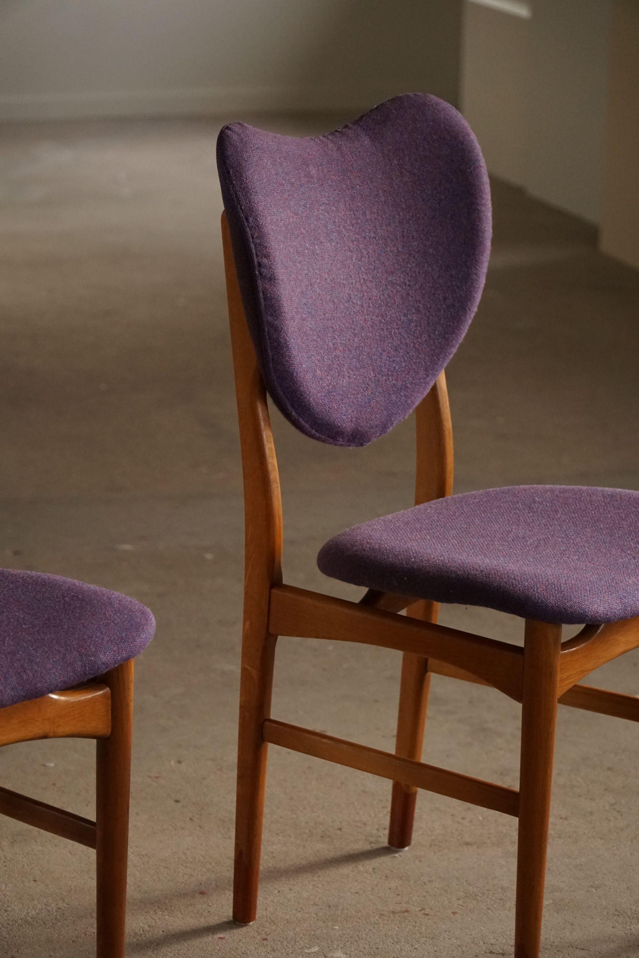 Danish Modern, Set of 6 Chairs in Teak & Oak, Nils and Eva Koppel, 1950s 9