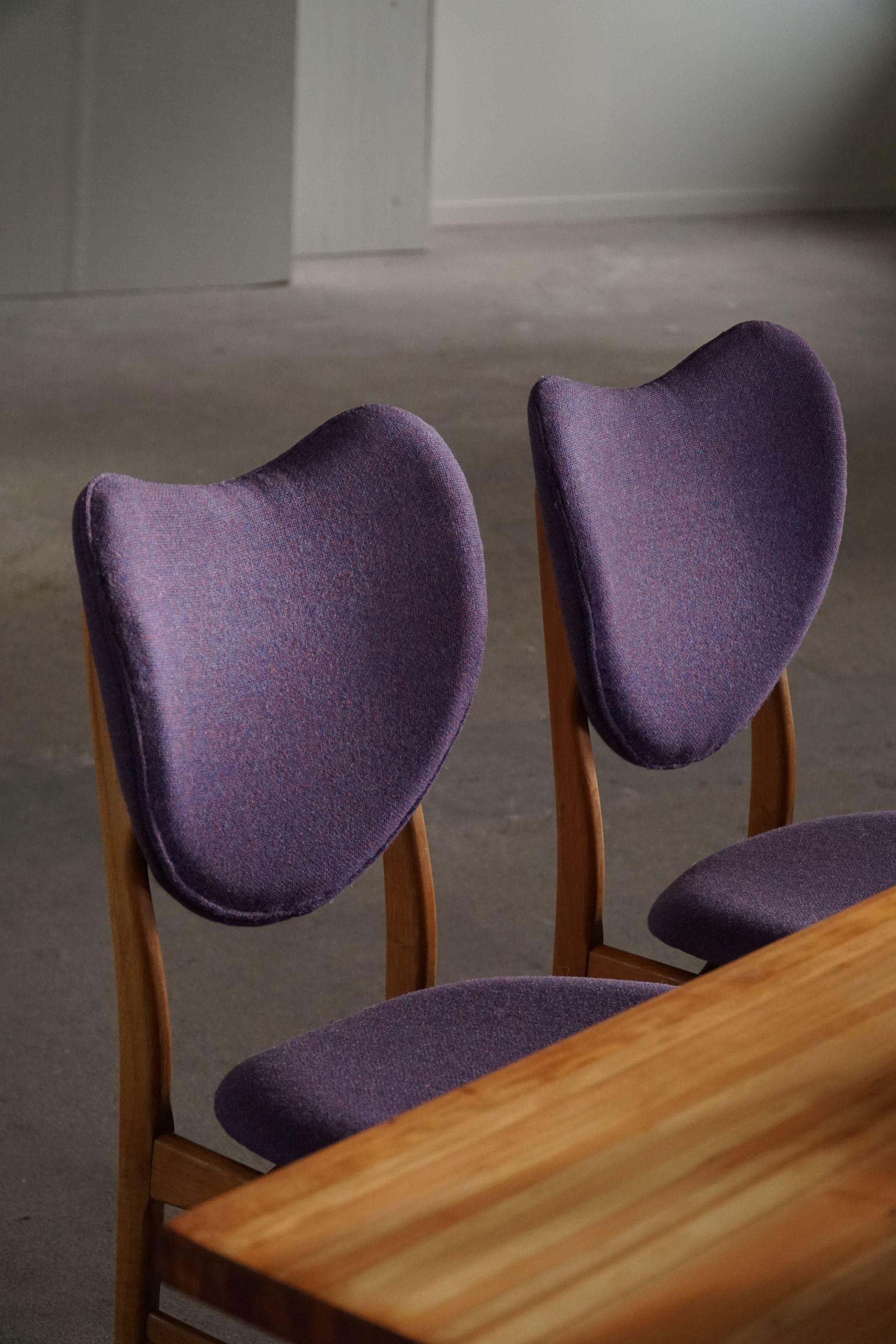 Danish Modern, Set of 6 Chairs in Teak & Oak, Nils and Eva Koppel, 1950s 1