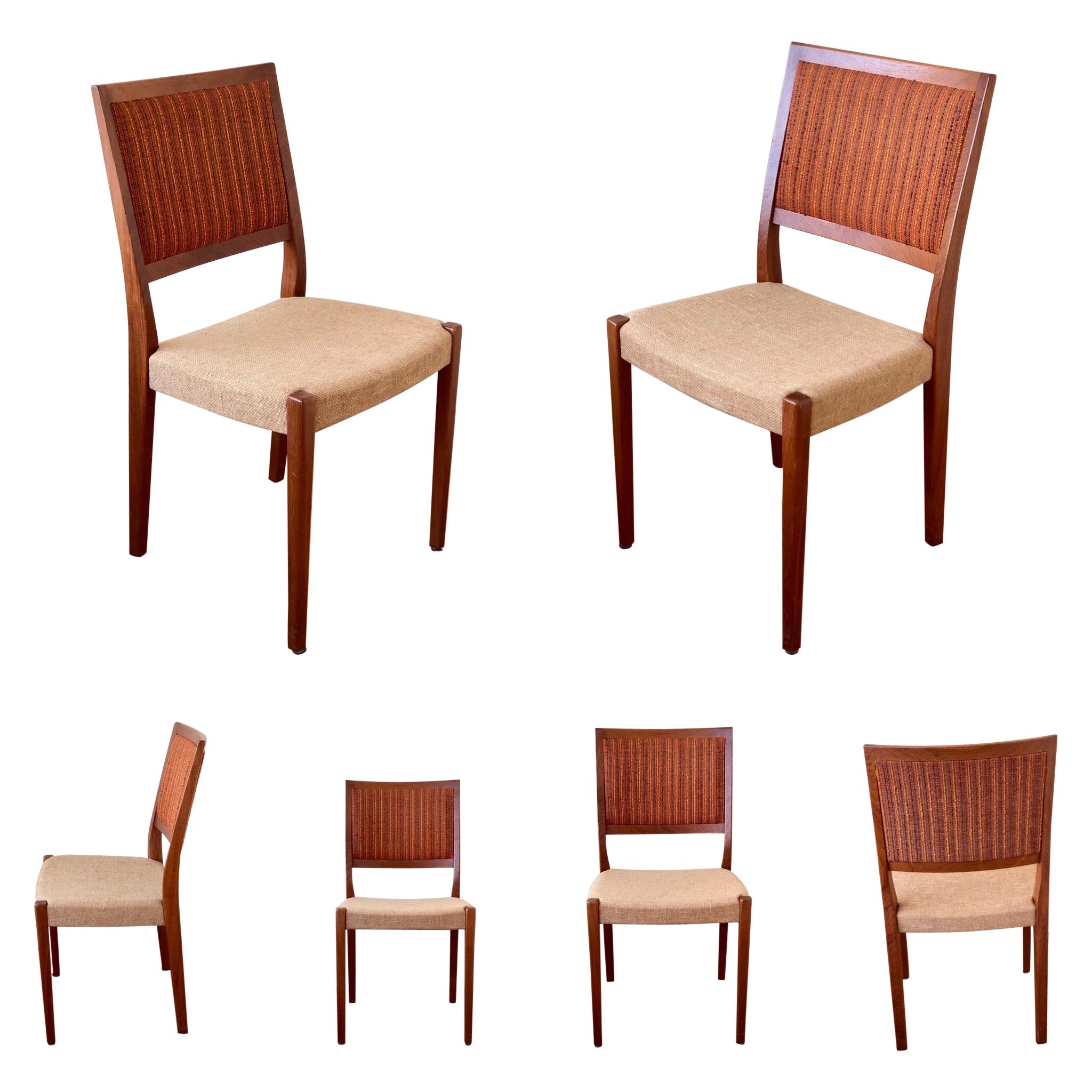 Danish Modern Set of 6 Svegards Markaryd Teak Dining Chairs