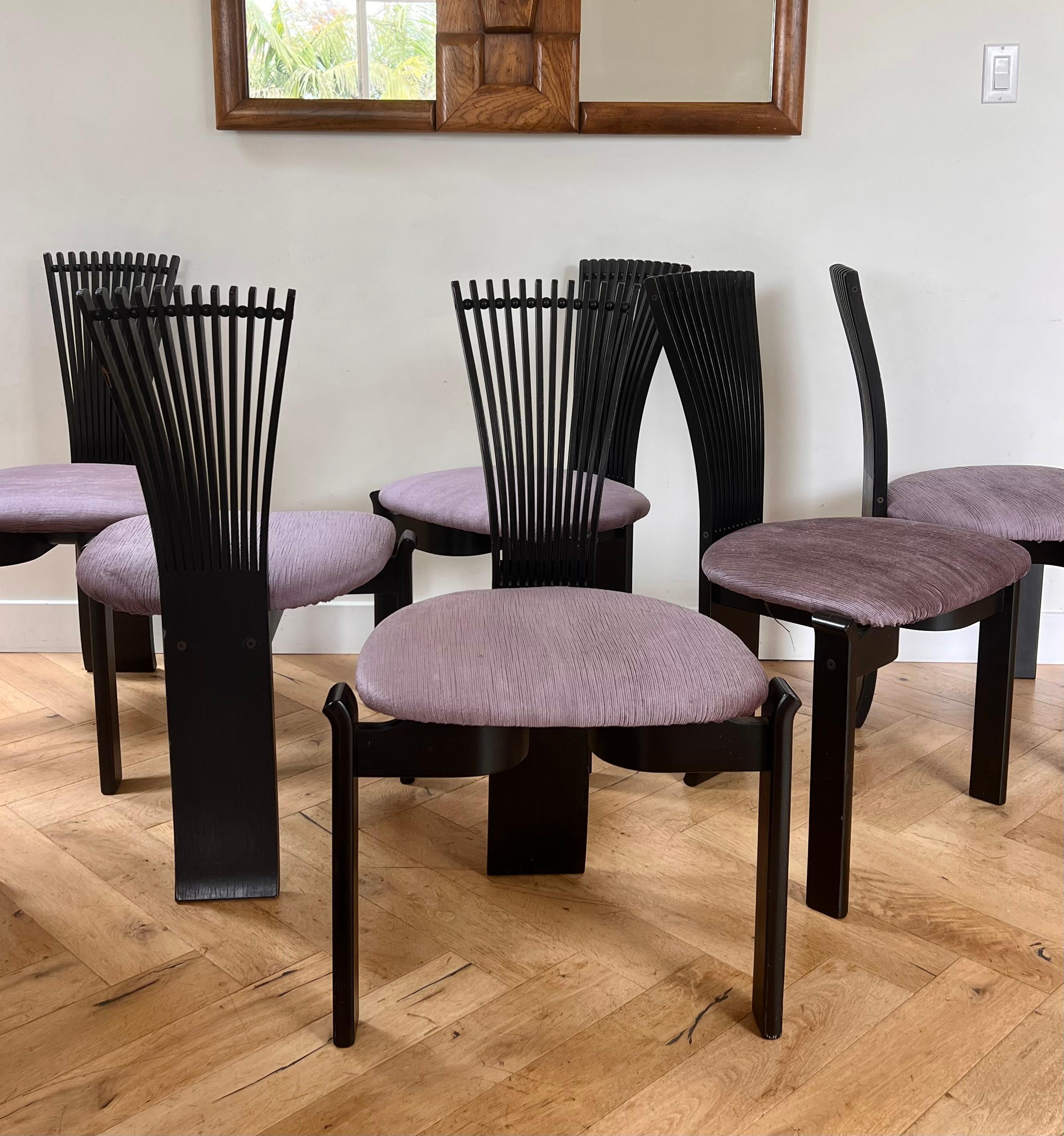 Danish Modern Set of 6 Torstein Nilsen for Westnofa Dining Chairs, 1970s 5