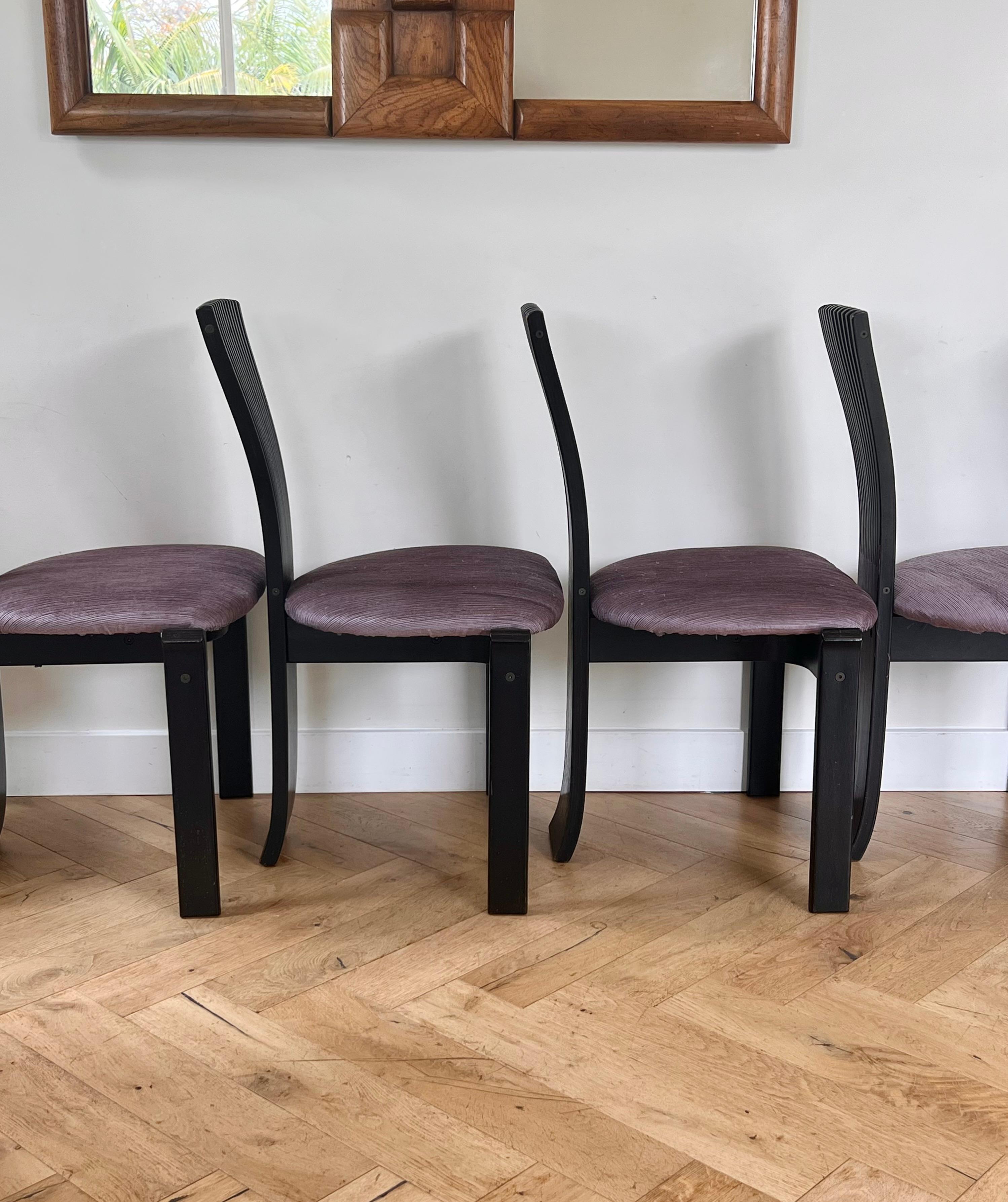 Danish Modern Set of 6 Torstein Nilsen for Westnofa Dining Chairs, 1970s 10