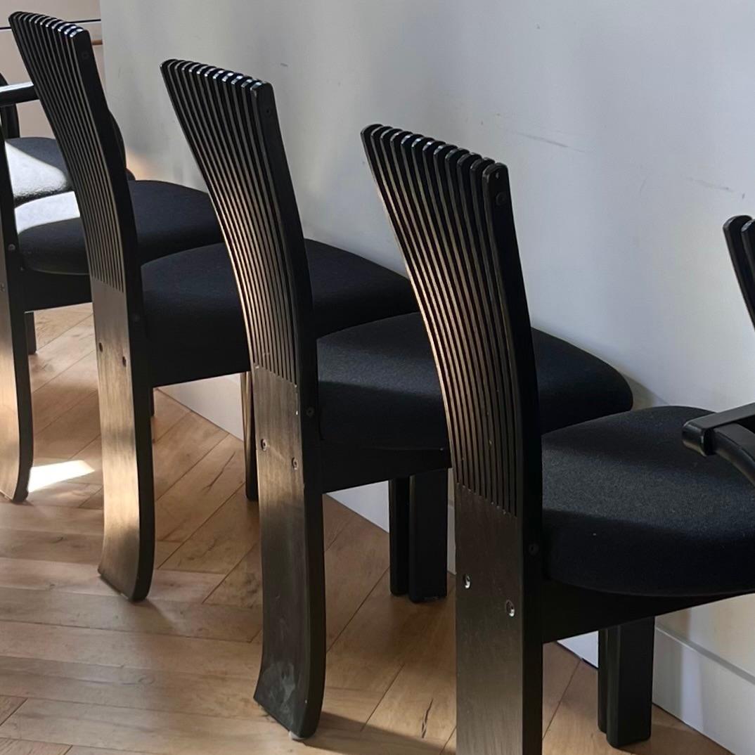 Danish Modern Set of 6 Torstein Nilsen for Westnofa Dining Chairs, 1970s 8