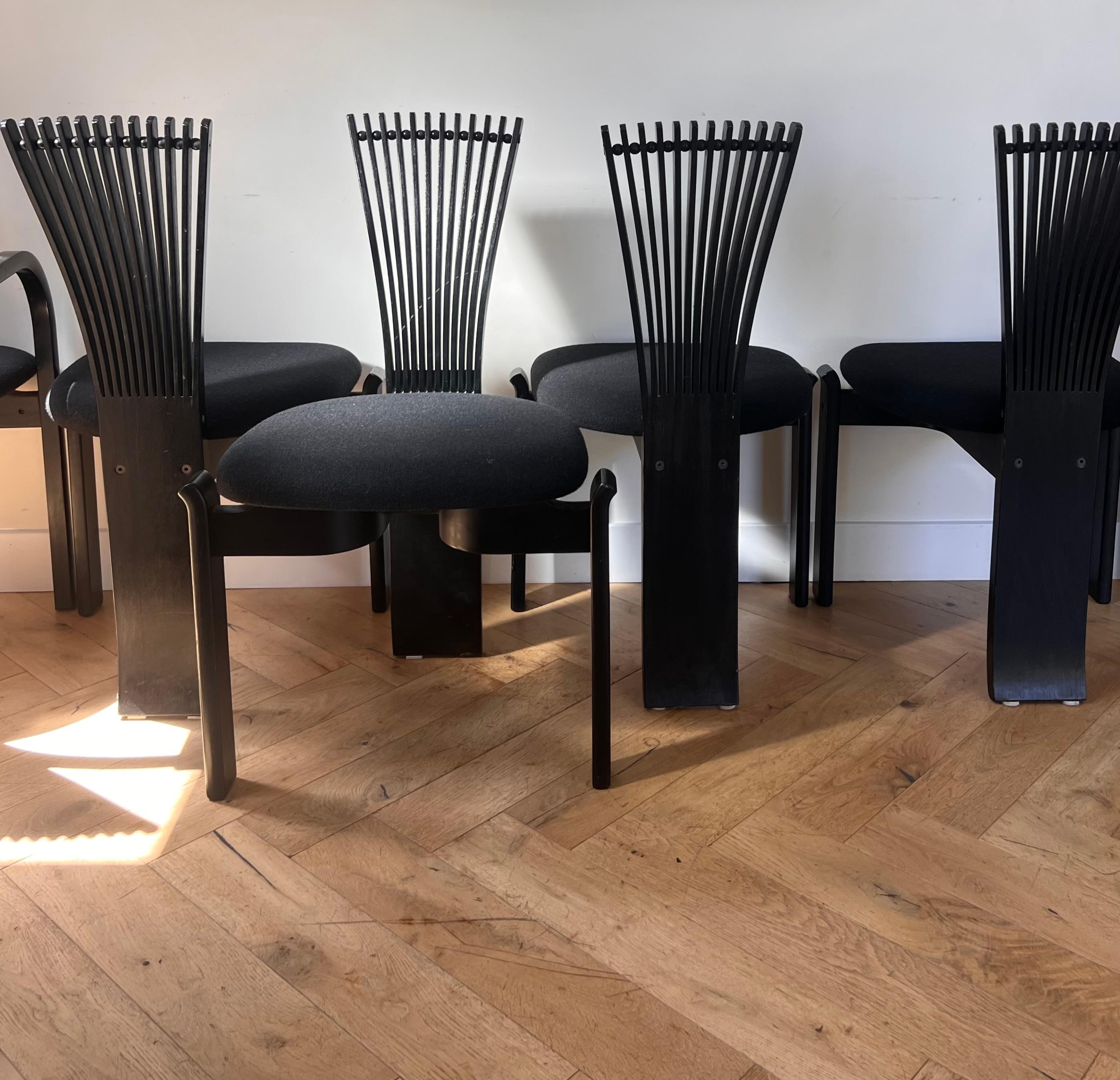 Danish Modern Set of 6 Torstein Nilsen for Westnofa Dining Chairs, 1970s 9