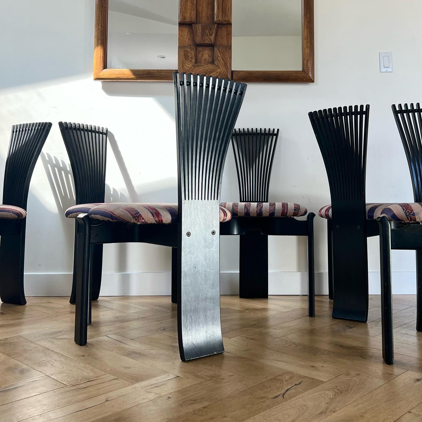 Danish Modern Set of 6 Torstein Nilsen for Westnofa Dining Chairs, 1970s In Good Condition In View Park, CA