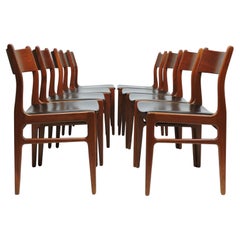 Danish Modern Set of 8 Teak Dining Chairs by Funder-Schmidt & Madsen