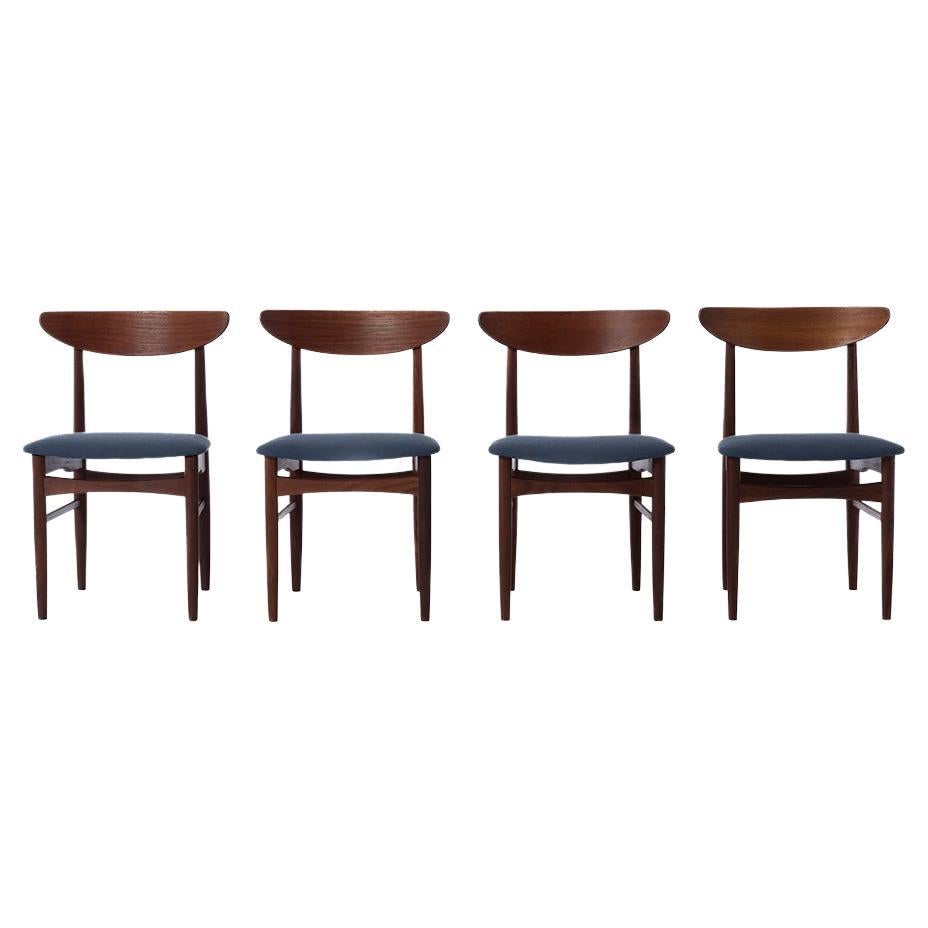 Danish Modern Set of Four Teak Dining Chairs