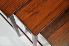 Danish Modern Set of Rosewood Nesting Tables