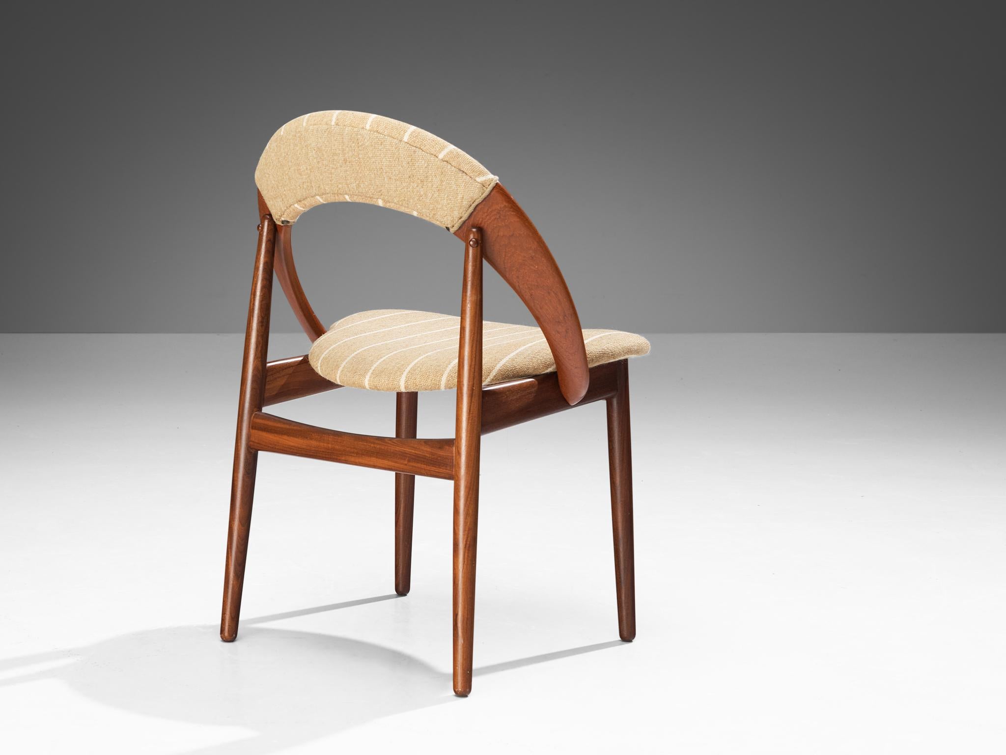 Ensemble de six chaises de salle à manger danoises modernes en teck en vente 2